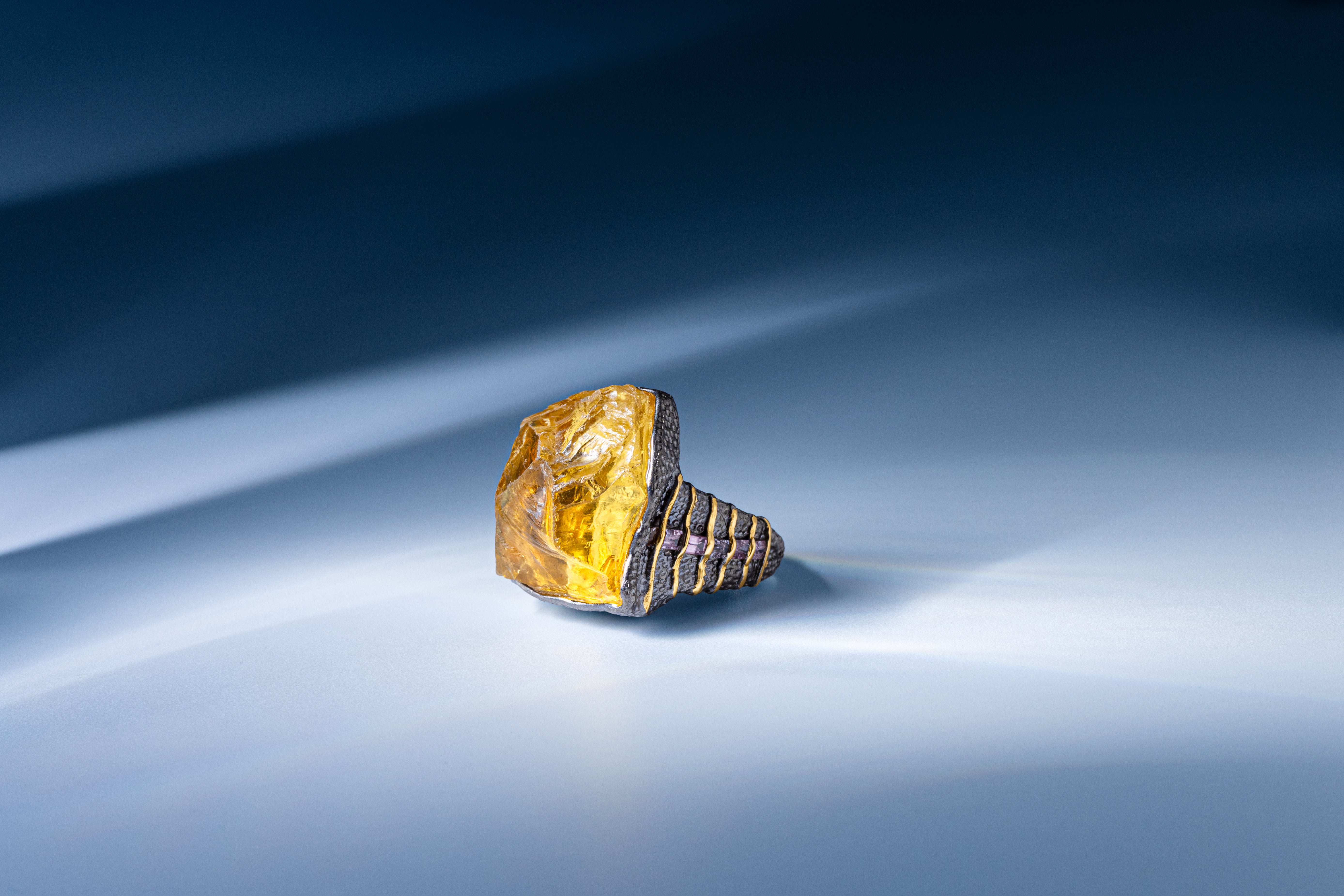 wearable art pieces with autumn gemstones by german kabirski