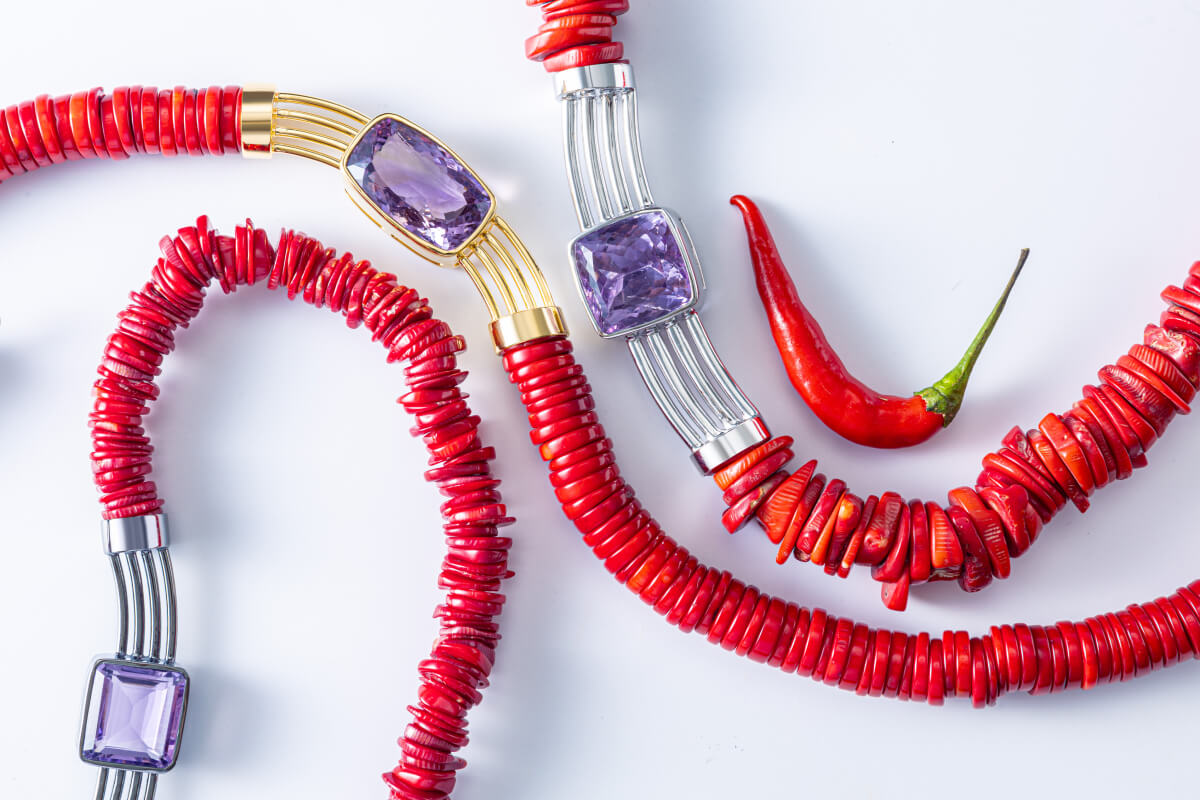 coral jewelry collection german kabirski