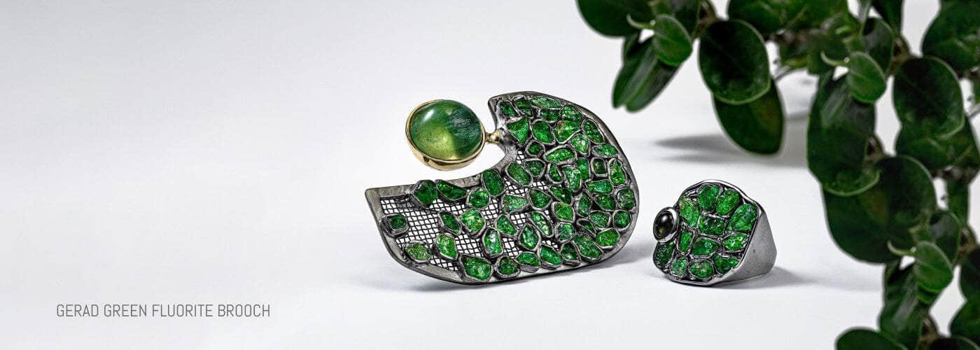 brooches fluorite german kabirski