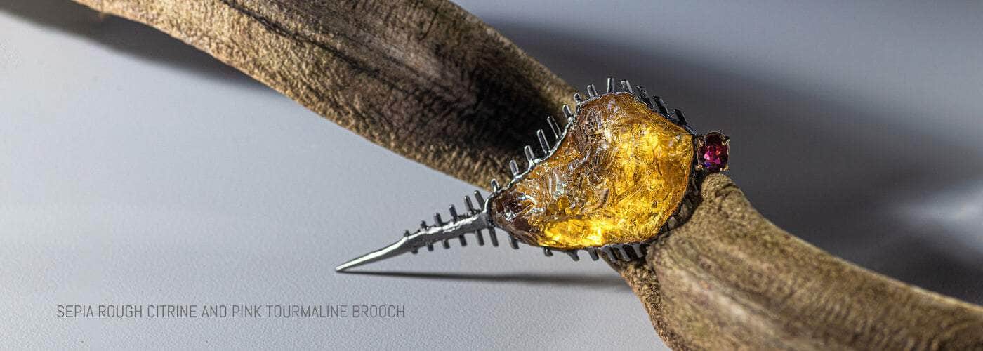 brooches citrine german kabirski