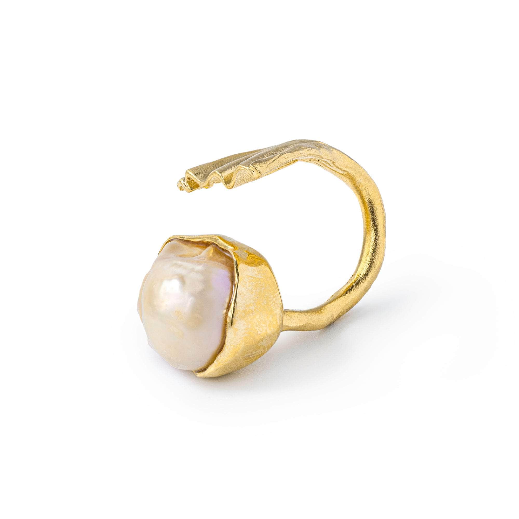 Niamh Baroque Pearl Ring (Gold 18K) GERMAN KABIRSKI