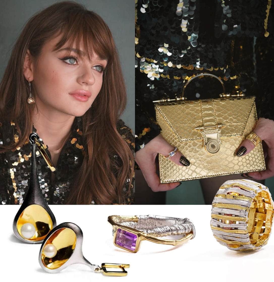 Joey King wearing german kabriski jewelry