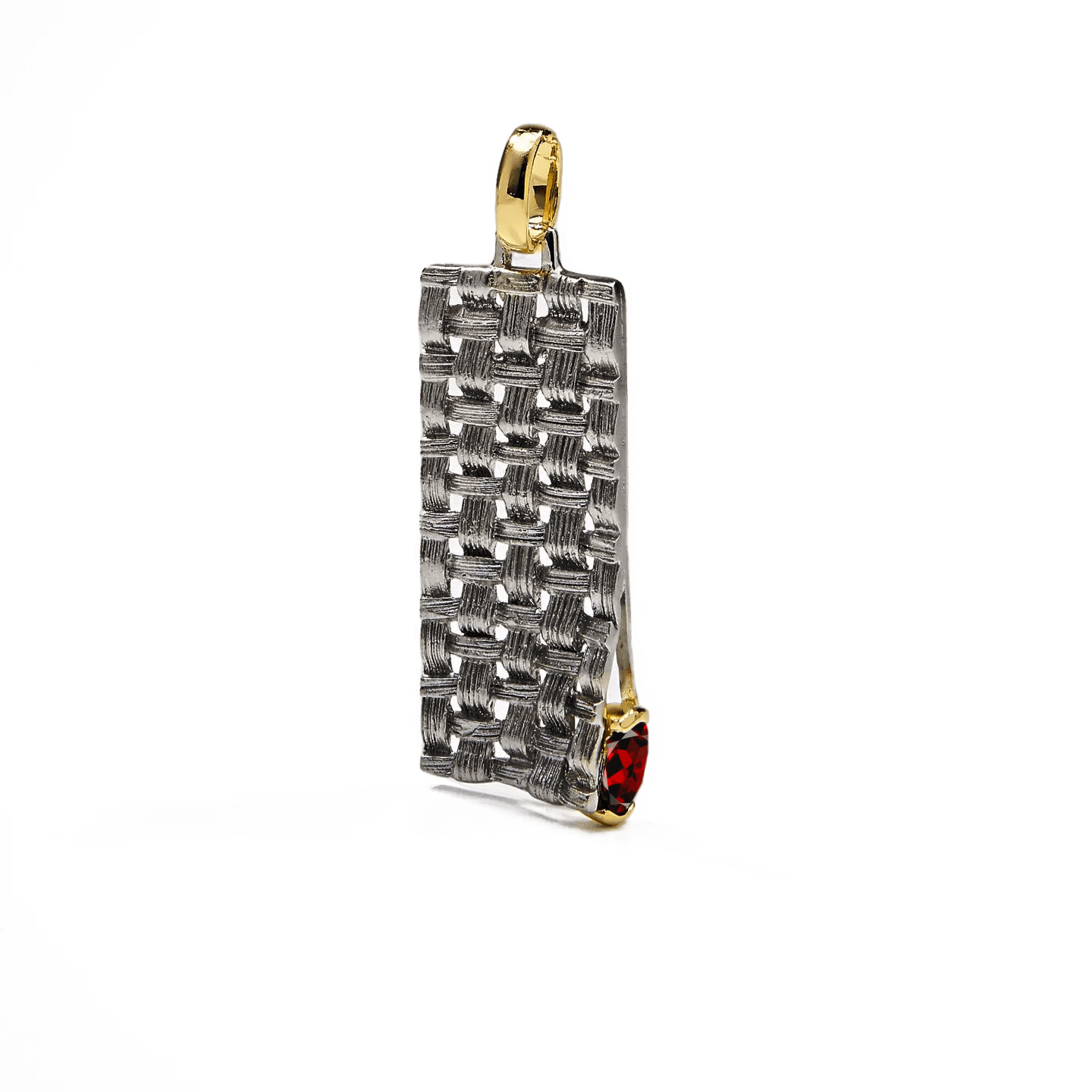 Accalia Pendant Personalized & Co-Designed with Custom Options: Sapphire, Rhodolite, Chrome Diopside, Peridot, Garnet, Citrine, White or Black Rhodium, Gold