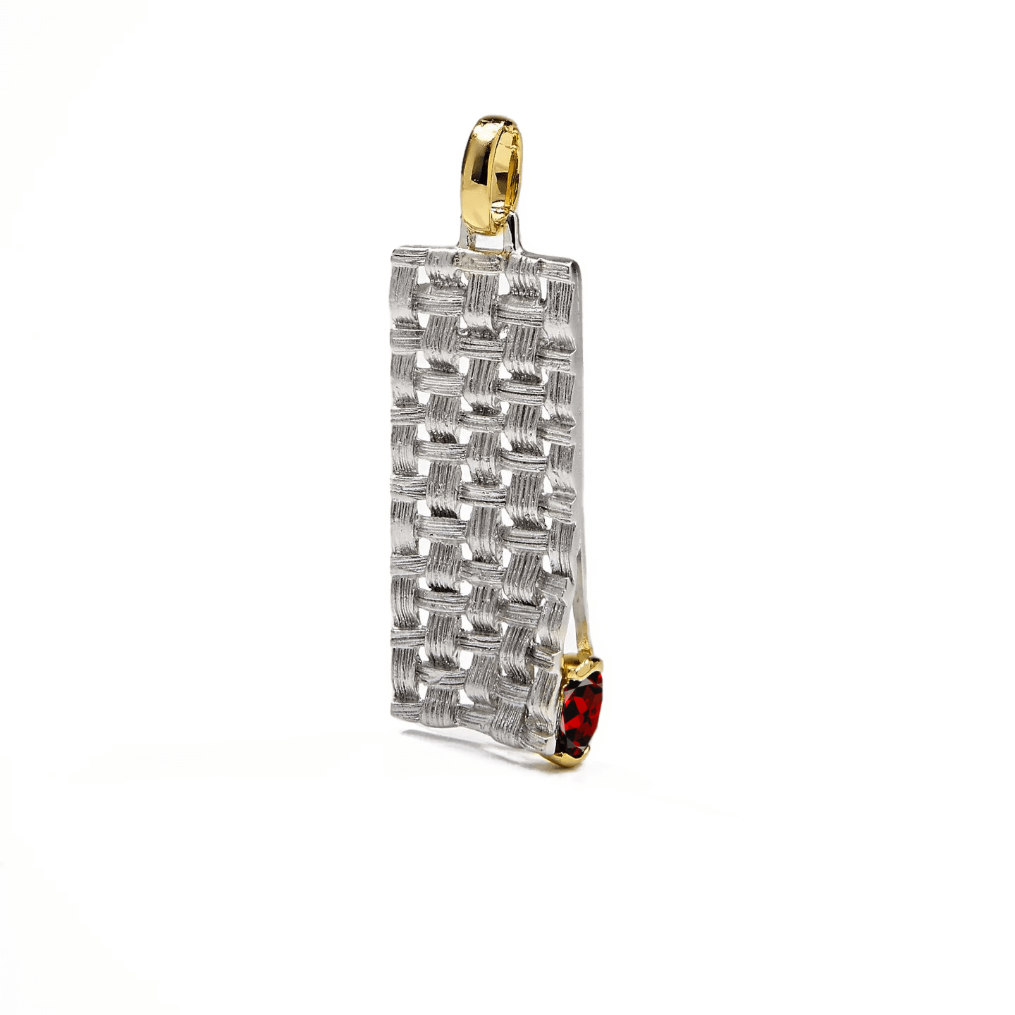 Accalia Pendant Personalized & Co-Designed with Custom Options: Sapphire, Rhodolite, Chrome Diopside, Peridot, Garnet, Citrine, White or Black Rhodium, Gold