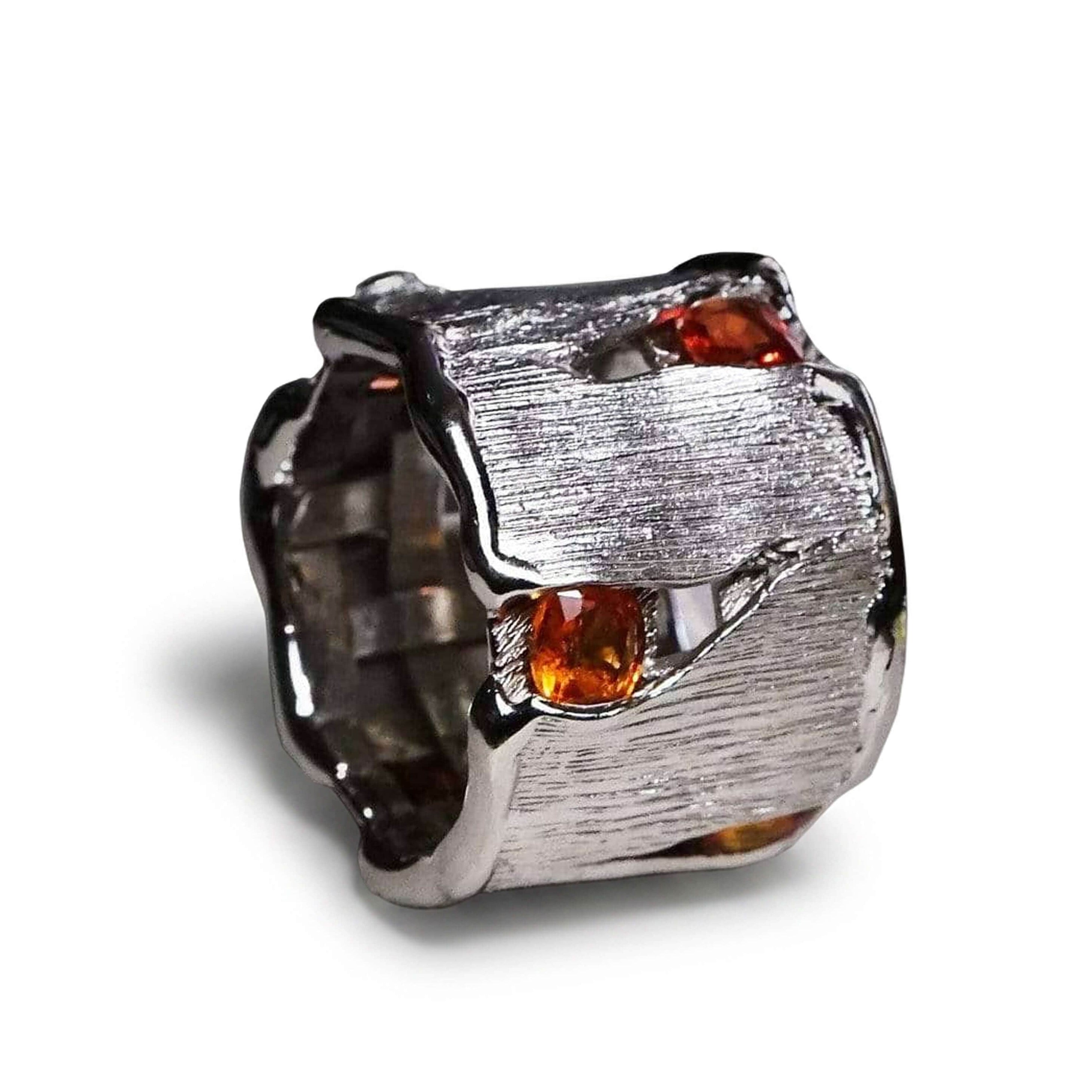 Aphra Orange Sapphire Ring