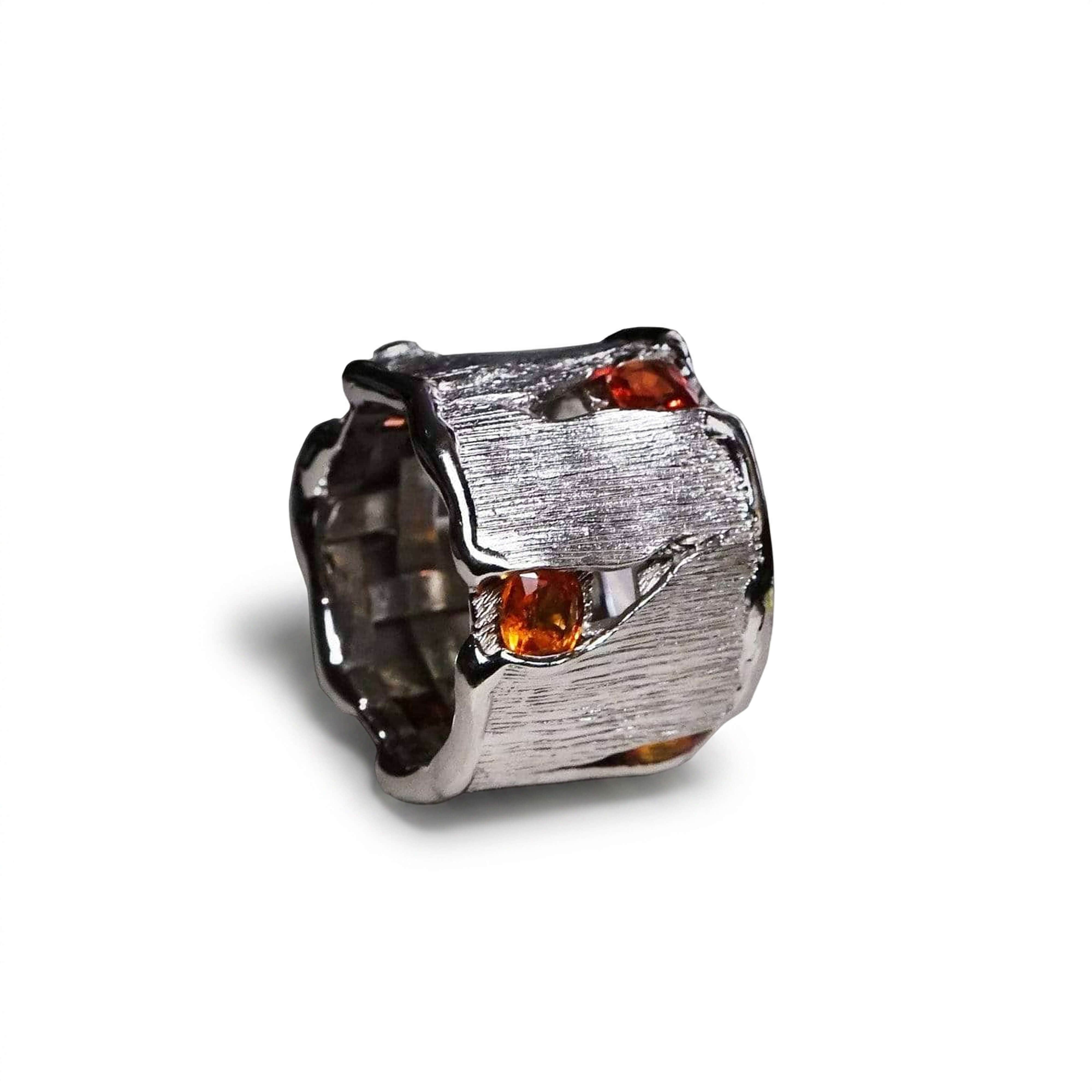 Aphra Orange Sapphire Ring