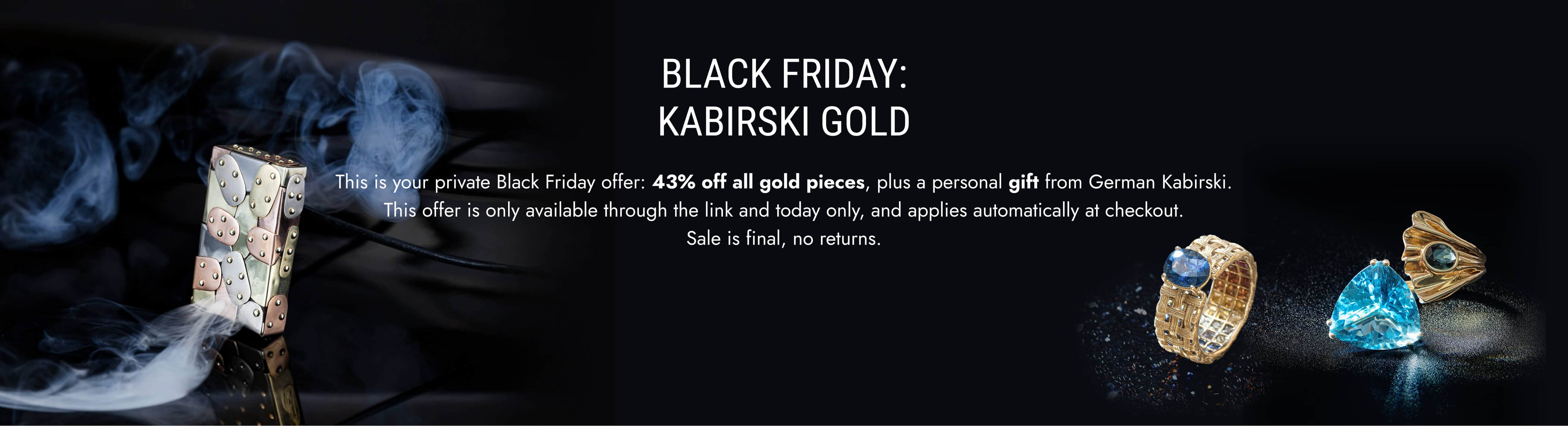 black friday Gold event by german kabirski