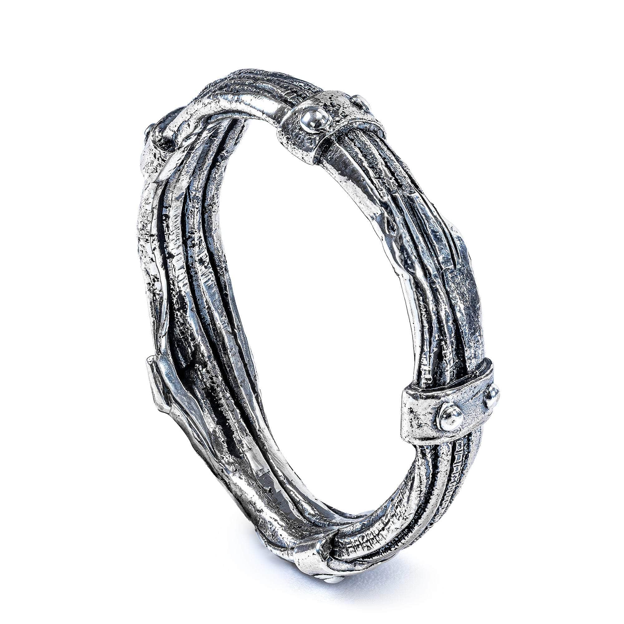 Crown Oxidized 925 Sterling Silver Minimalist Designer Ring