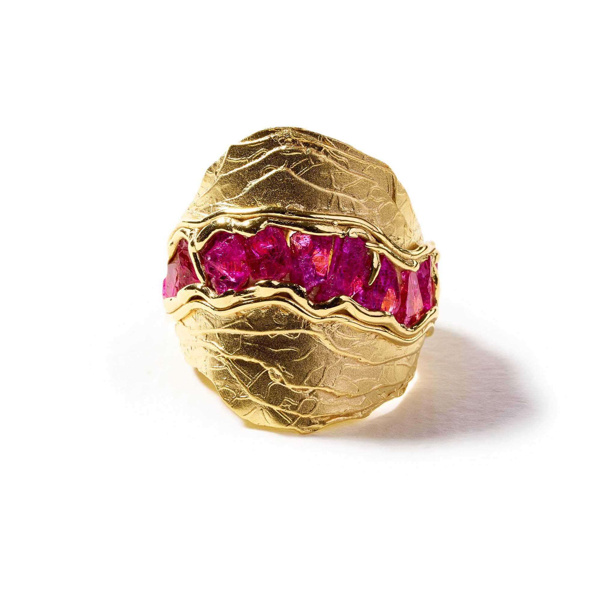 Chegeth Rough Ruby Ring GERMAN KABIRSKI