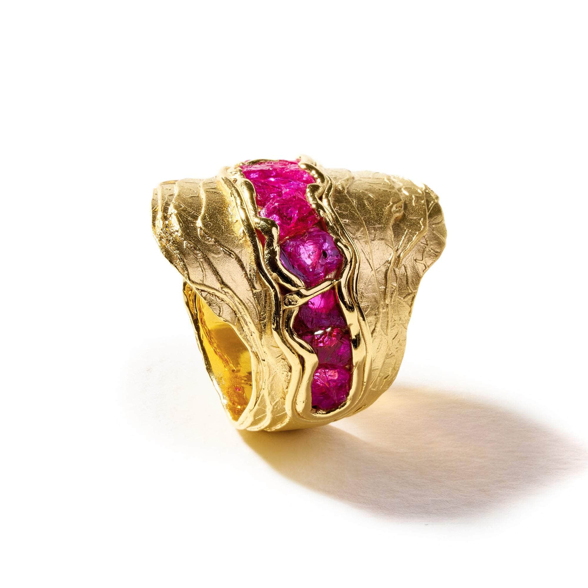Chegeth Rough Ruby Ring GERMAN KABIRSKI