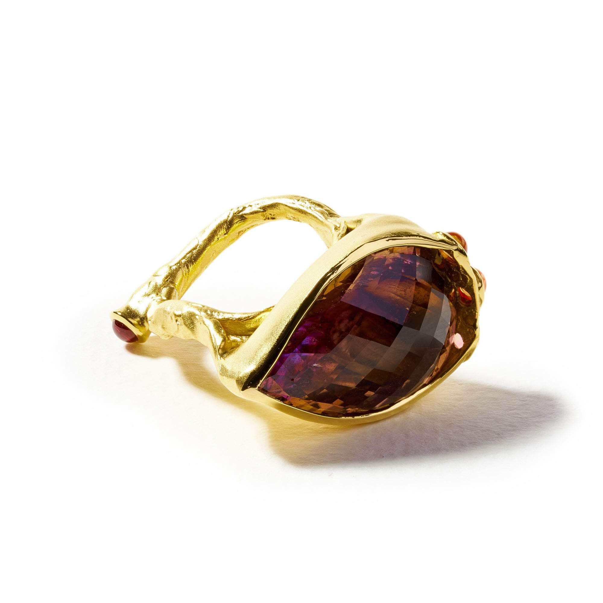 Rhynie Ametrine and Pink Tourmaline Ring GERMAN KABIRSKI