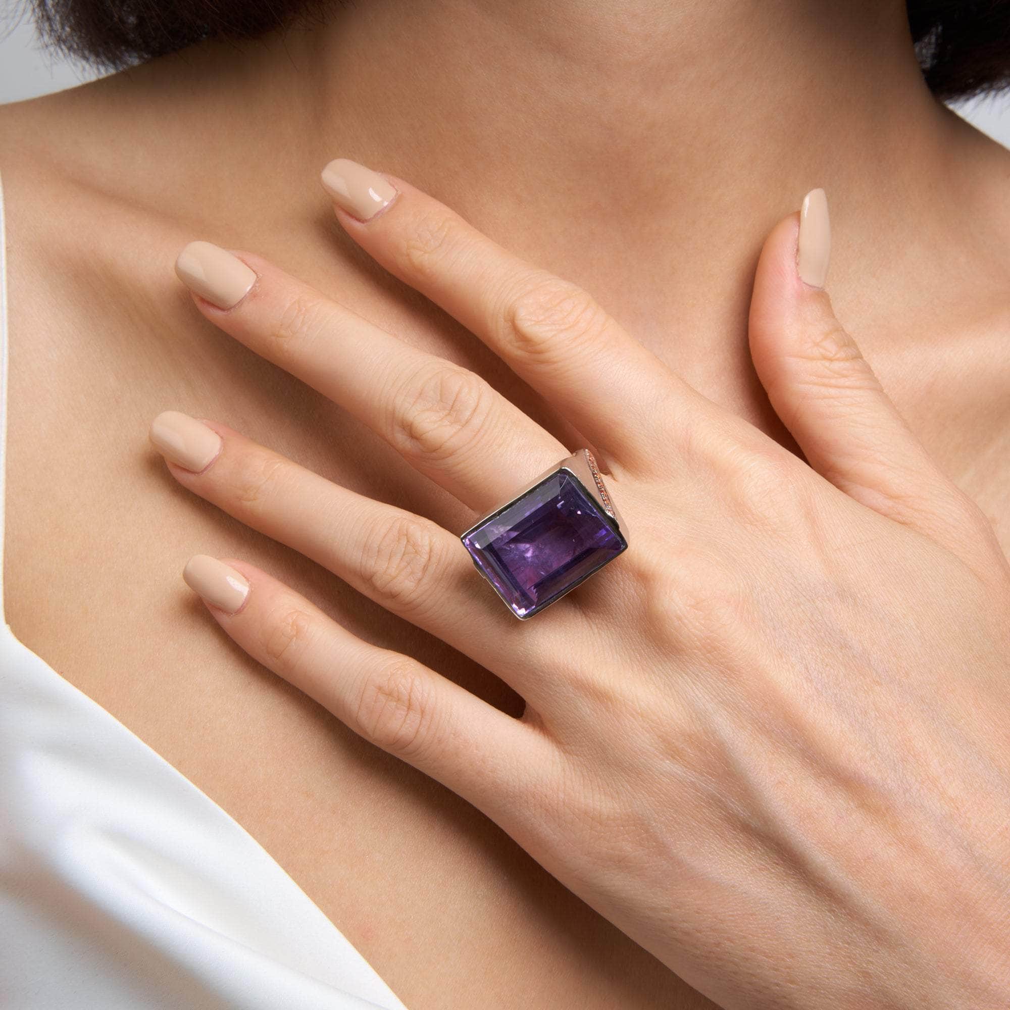 Matis Amethyst and Pink Sapphire Ring GERMAN KABIRSKI