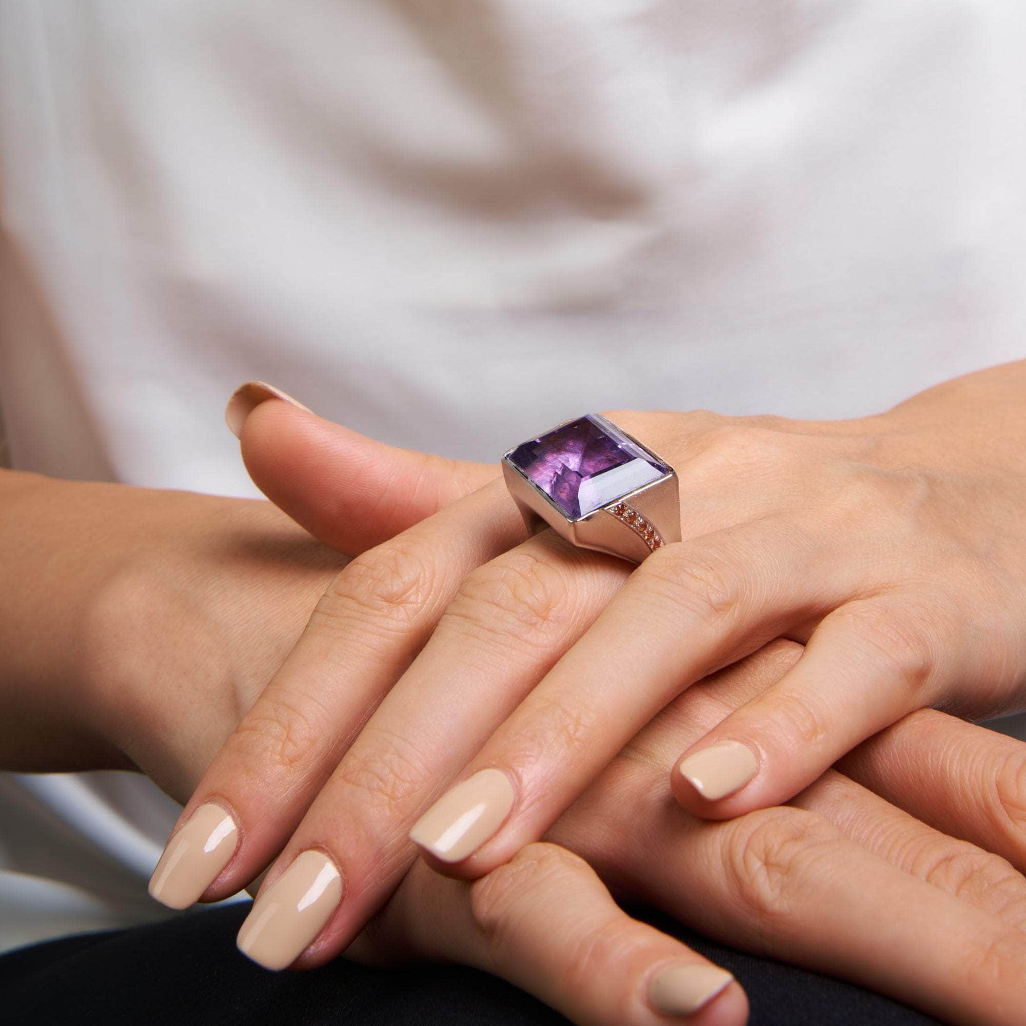 Matis Amethyst and Pink Sapphire Ring GERMAN KABIRSKI