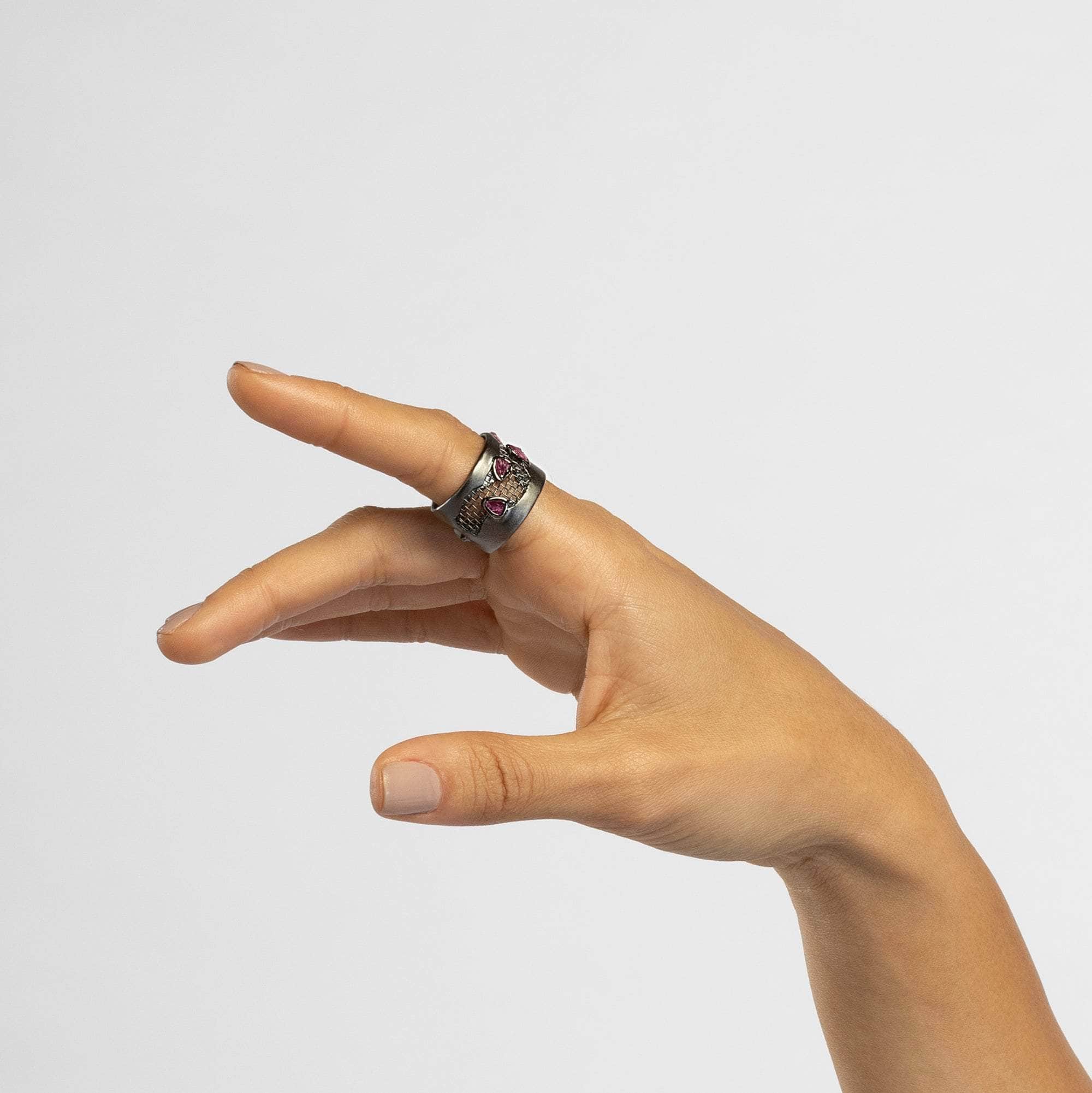Manit Rough Ruby Ring