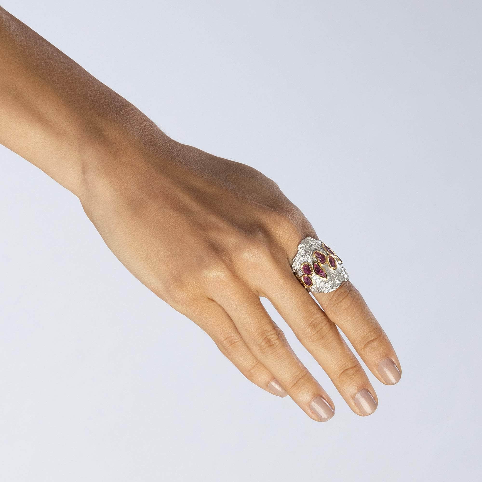 Pele Rough Ruby Ring