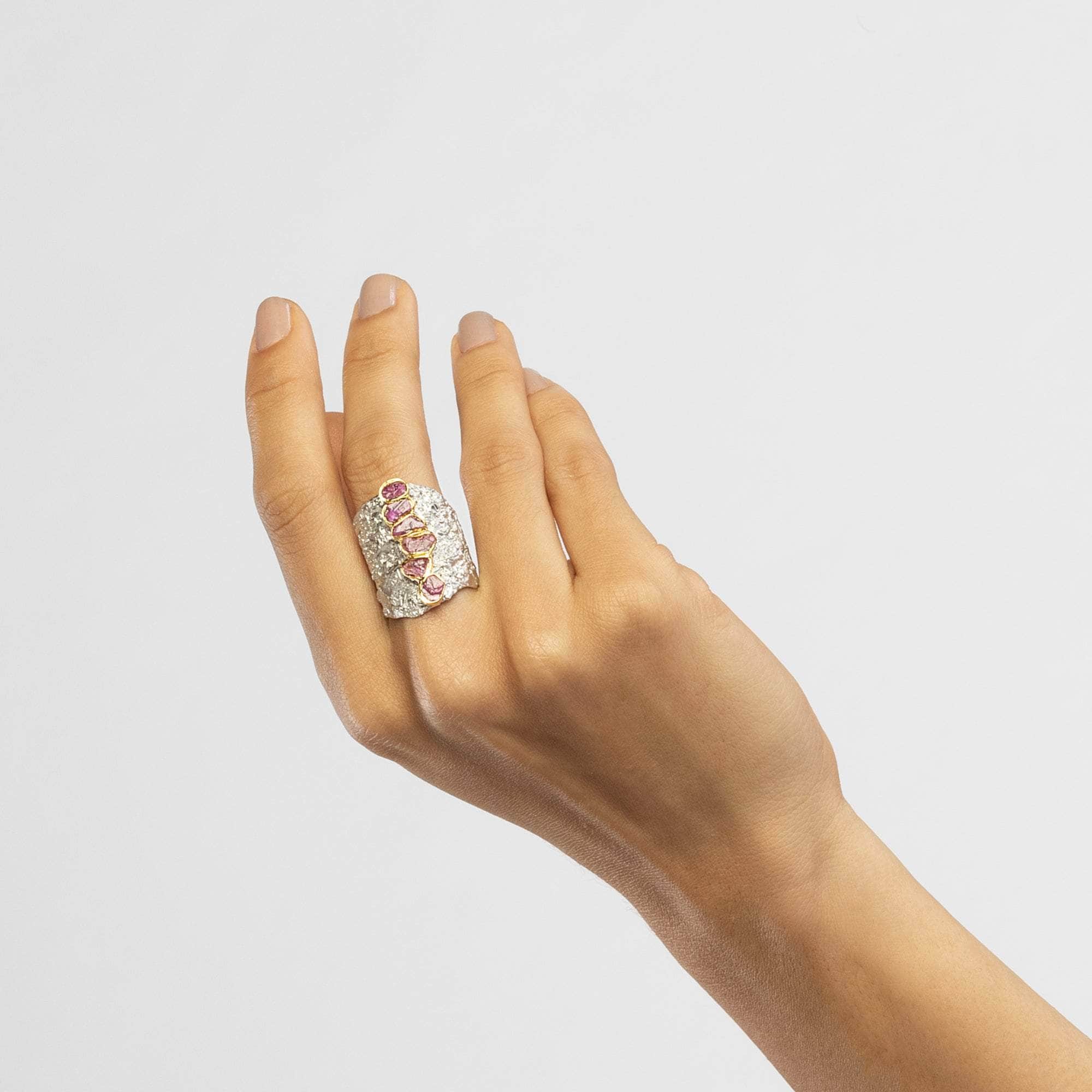 Hachi Rough Ruby Ring