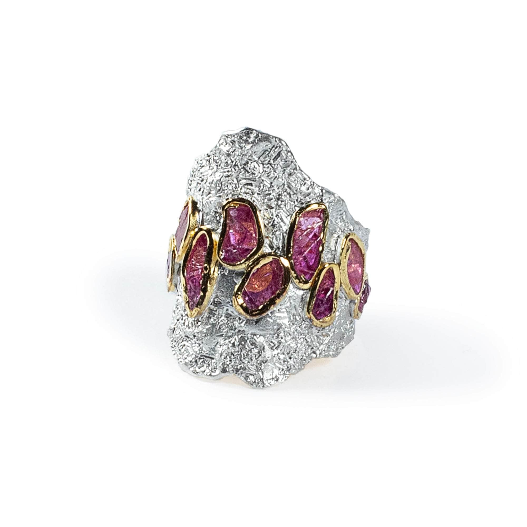 Tlaloc Rough Ruby Ring