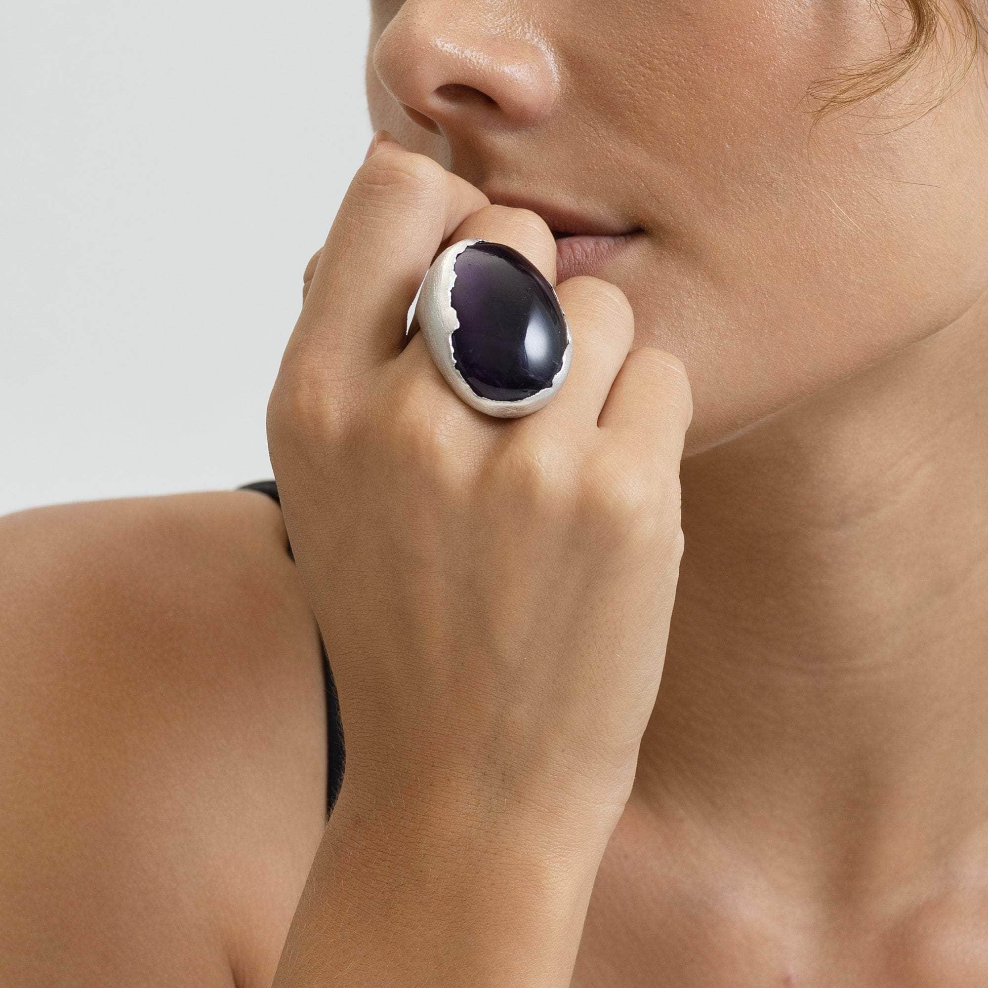 Shiraz Amethyst Ring