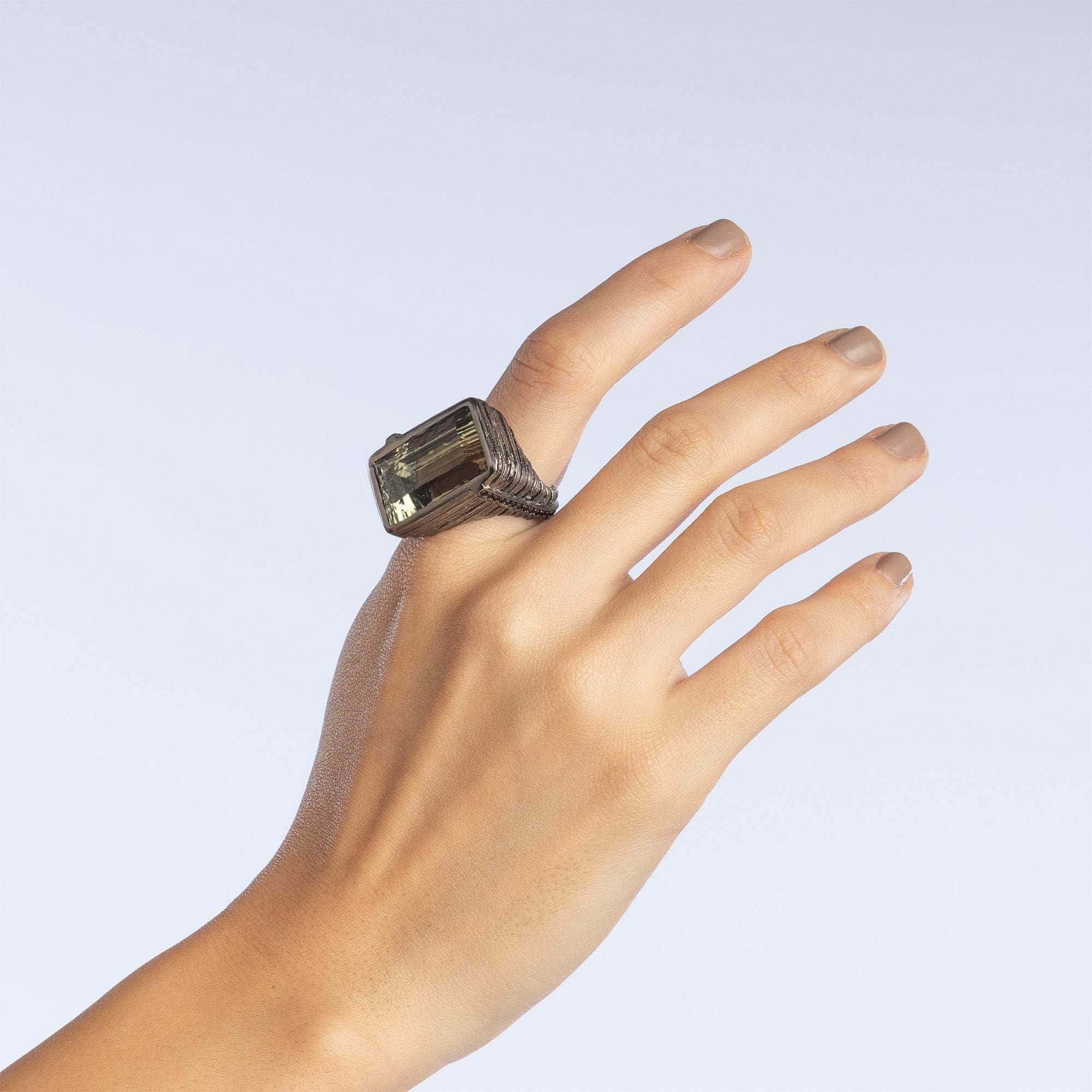 Lyrah Amethyst and Spinel Ring