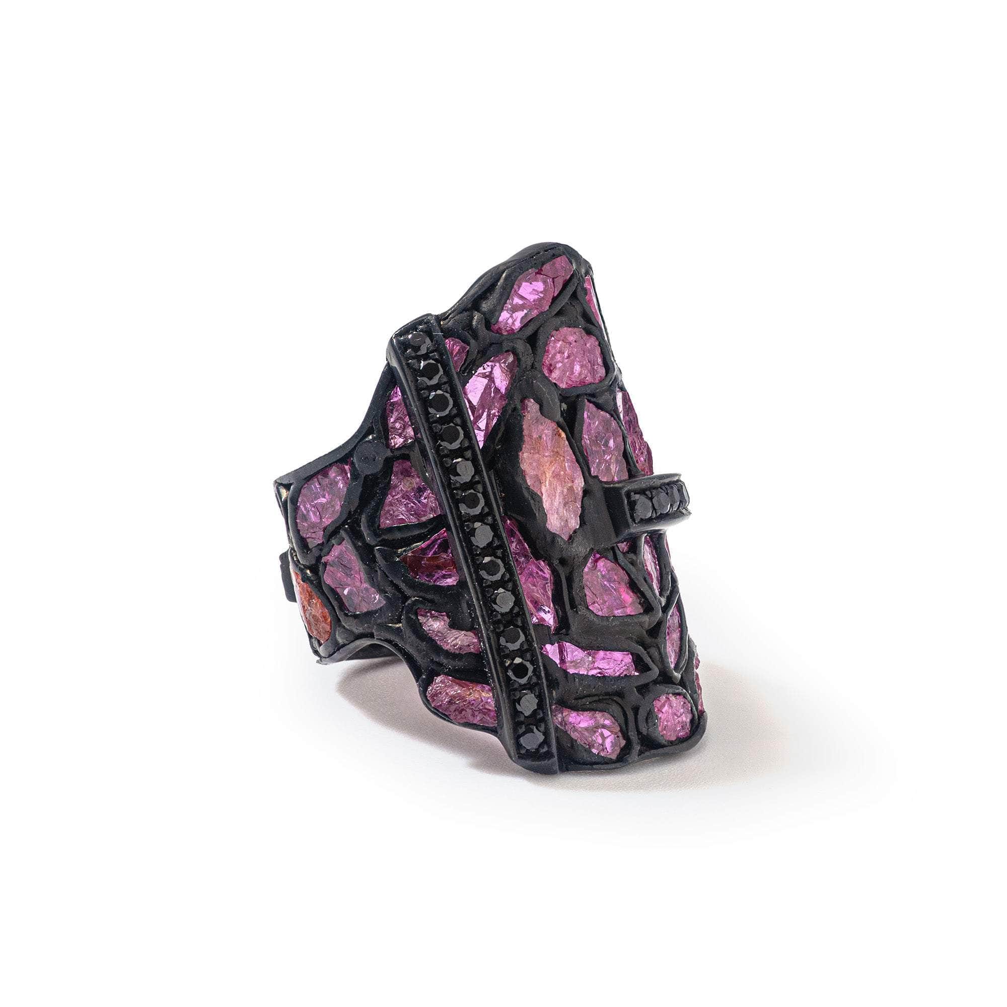 Kinh Rough Ruby and Spinel Ring