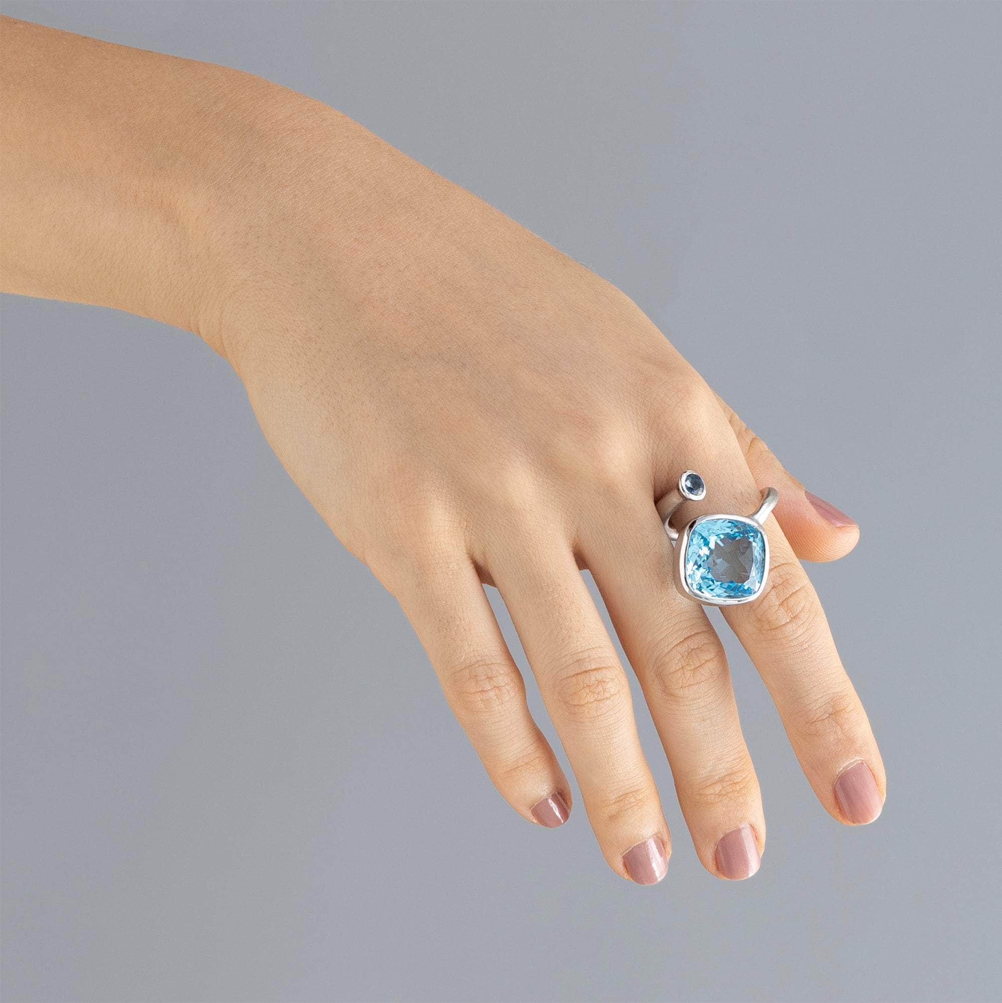 Hann Topaz and Sapphire Ring