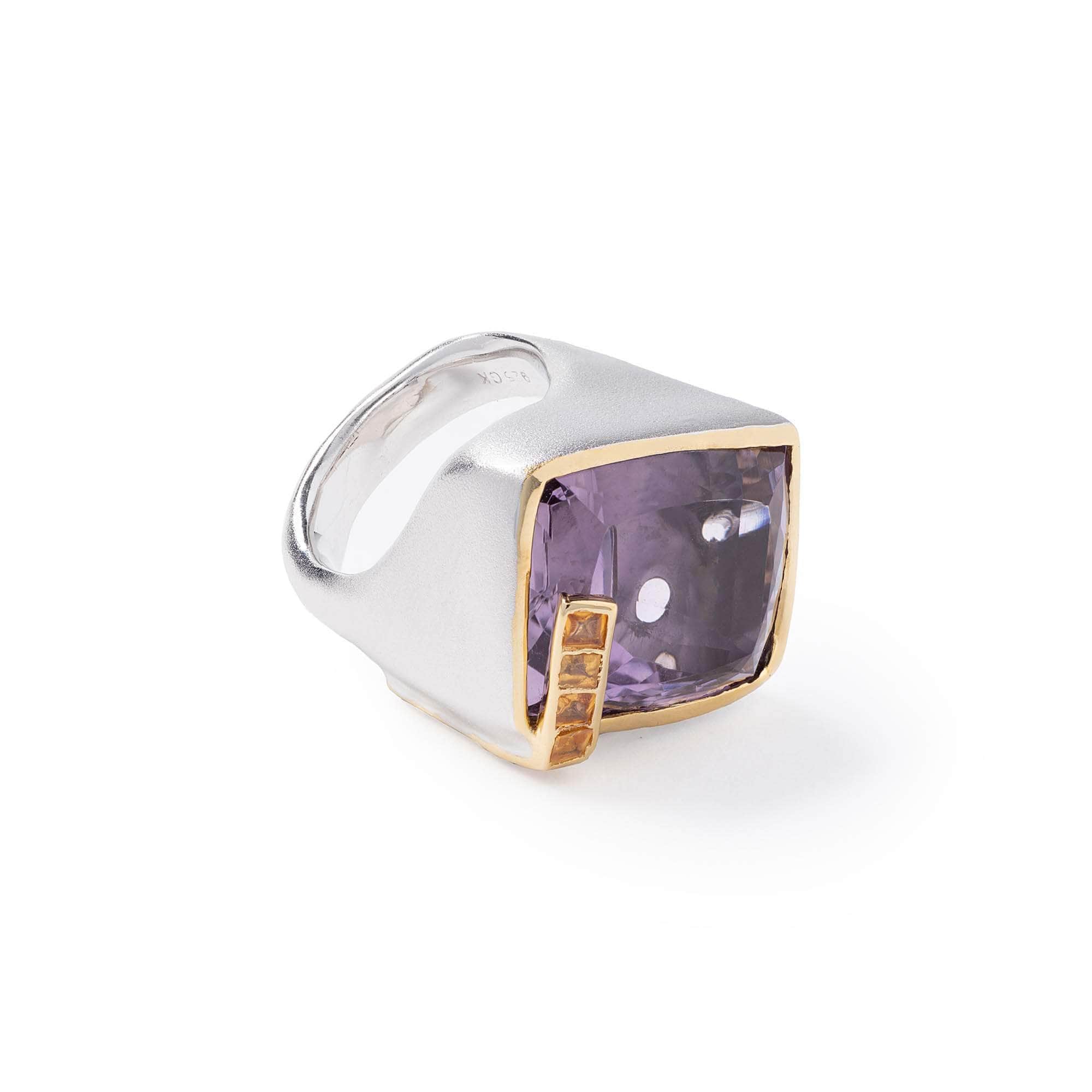 Chulla Amethyst and Sapphire Ring