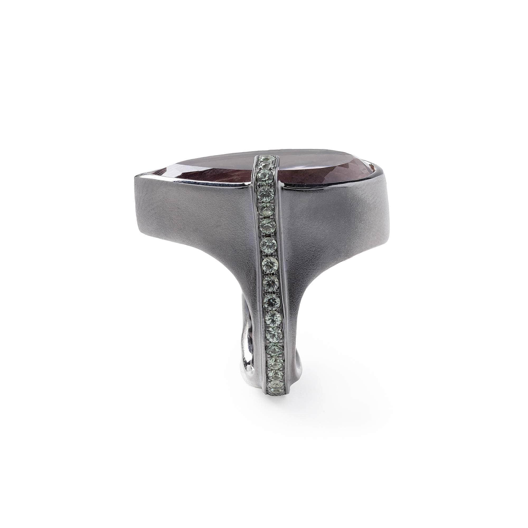 Lotah Ametrine and Sapphire Ring