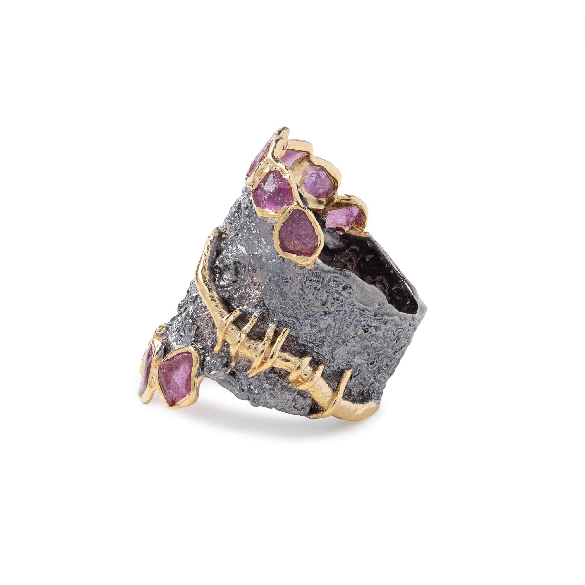 Cerah Rough Ruby Ring