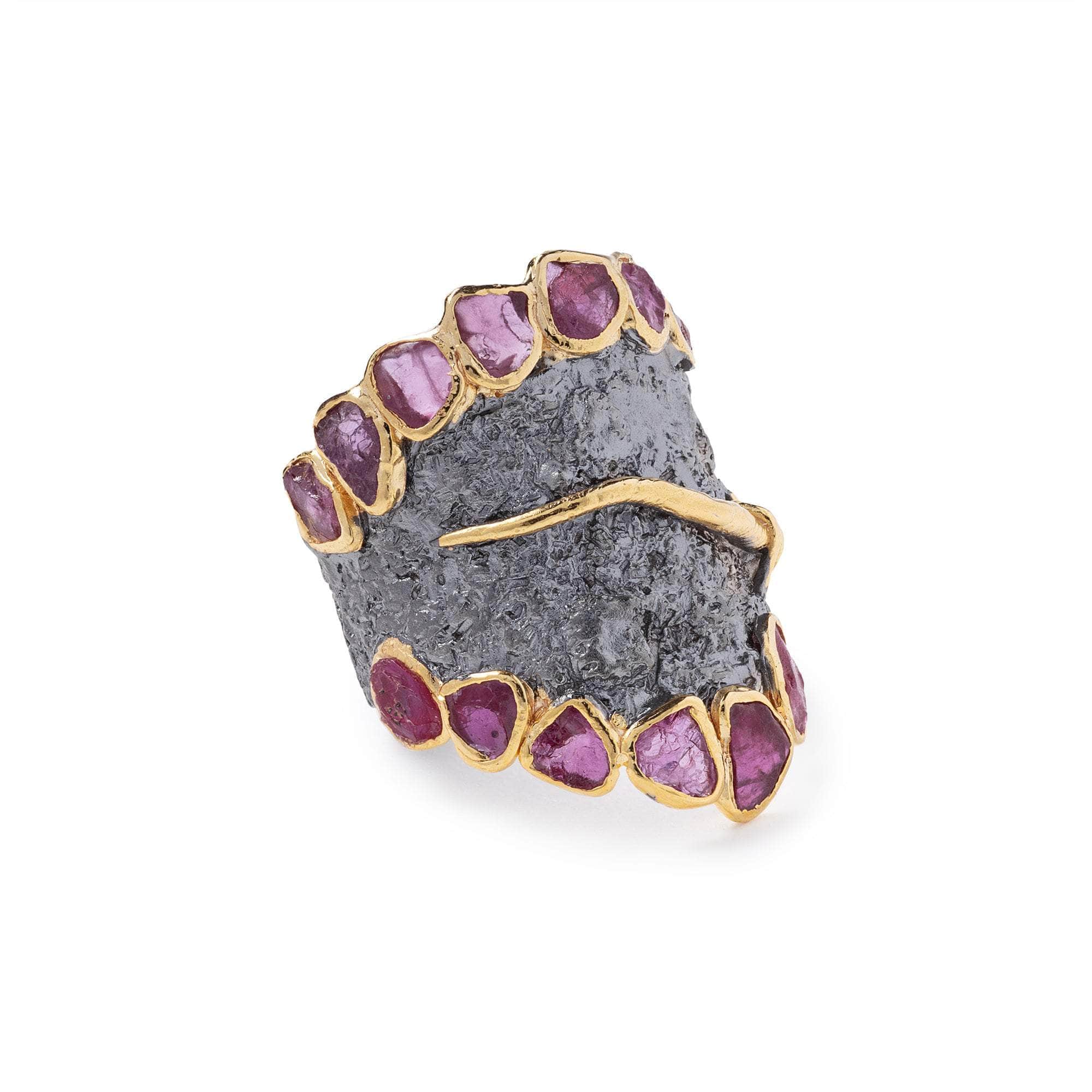 Cerah Rough Ruby Ring