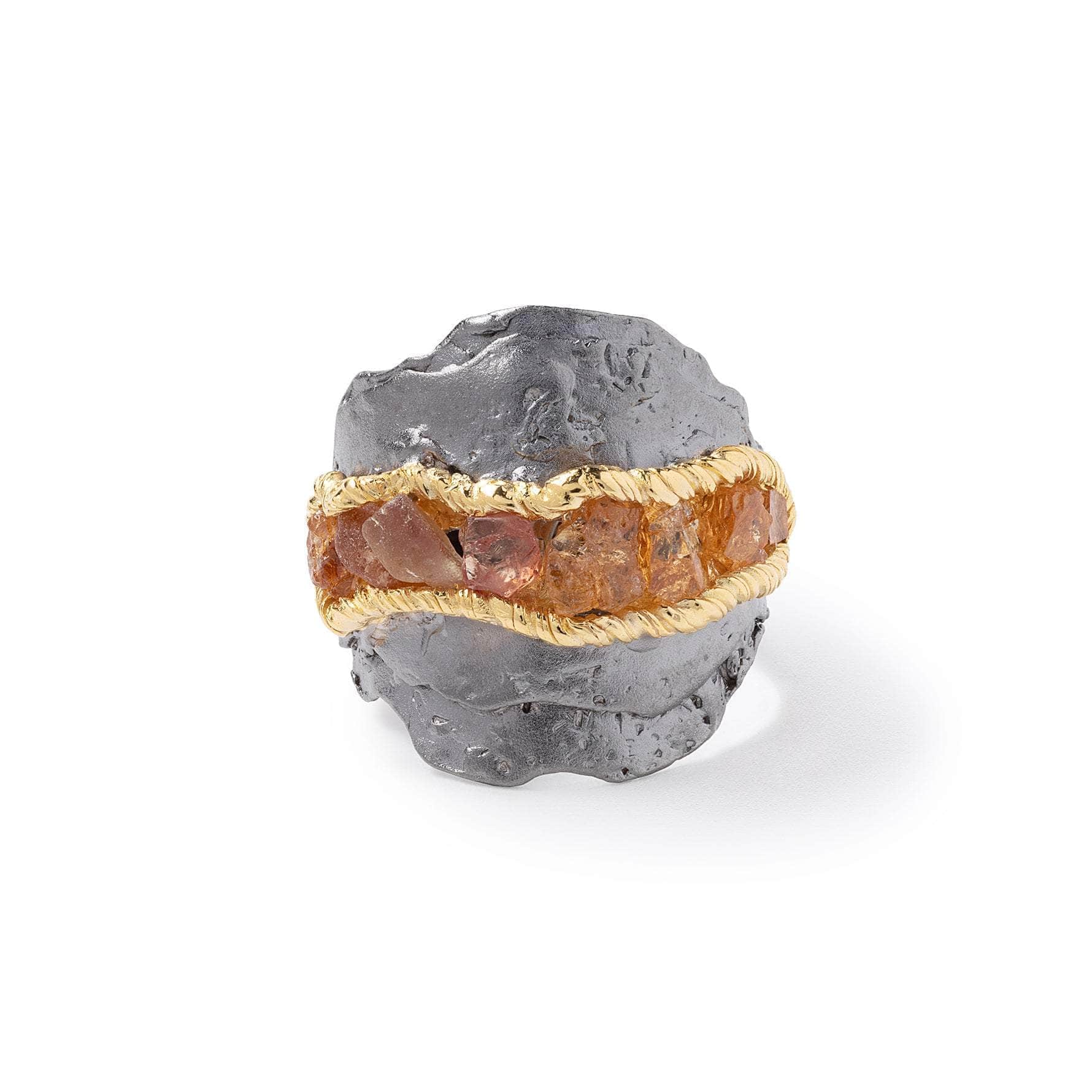 Pleo Rough Spessartine Garnet Ring