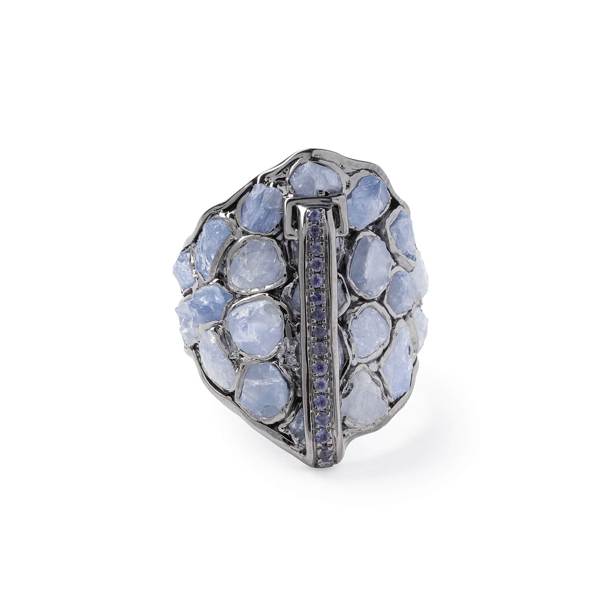 Saraswa Rough Tanzanite Ring