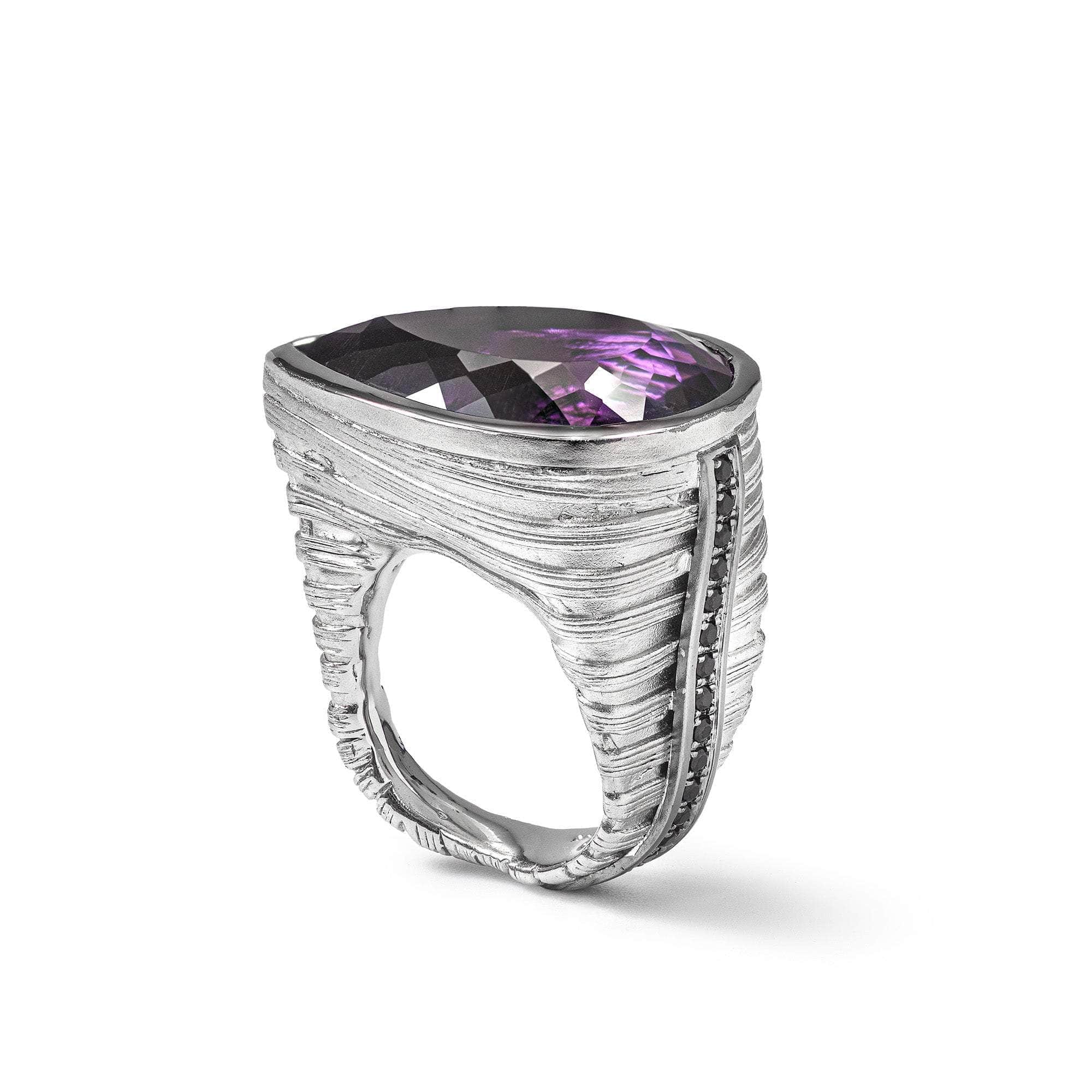 Cassius Amethyst and Spinel Ring