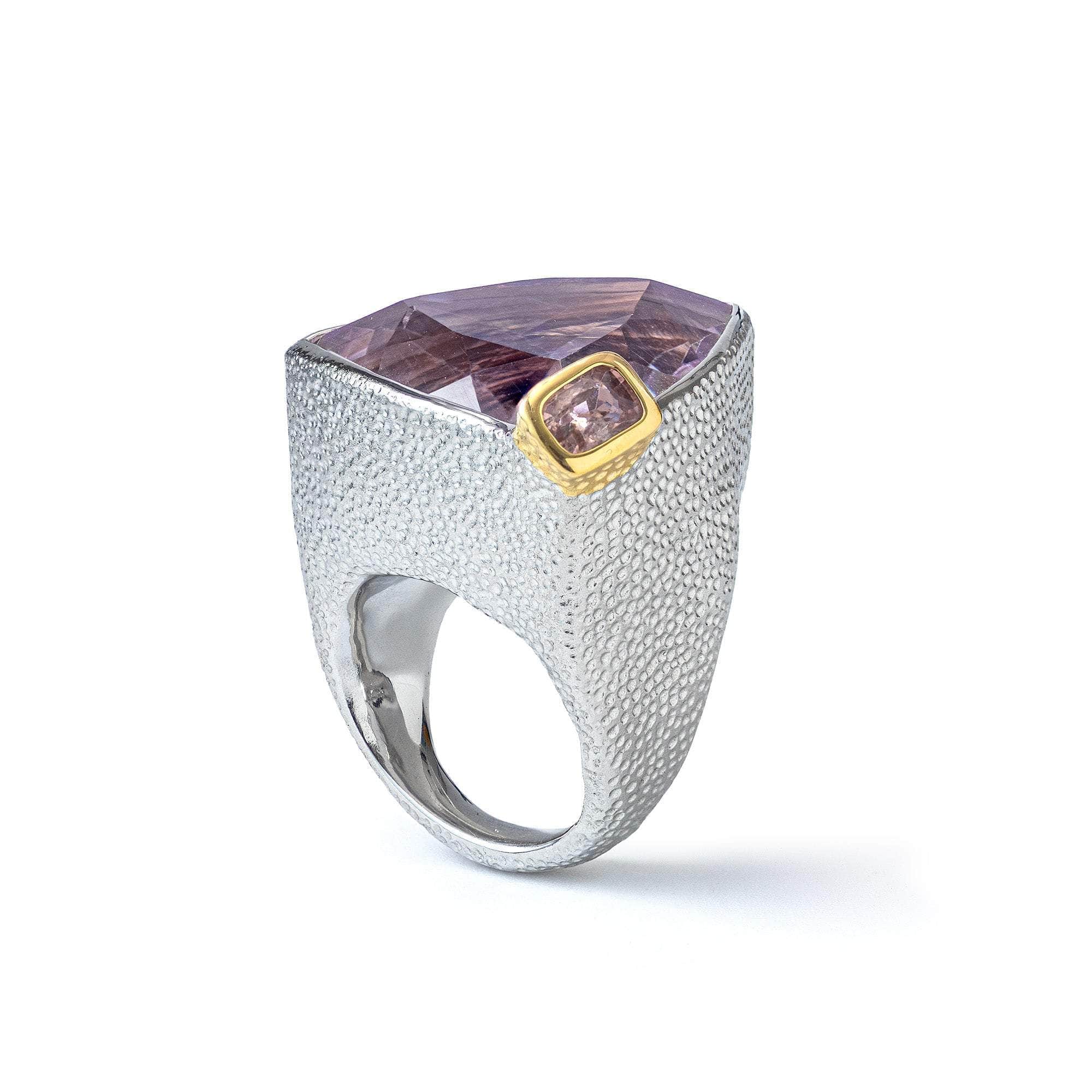 Maeve Amethyst and Tourmaline Ring
