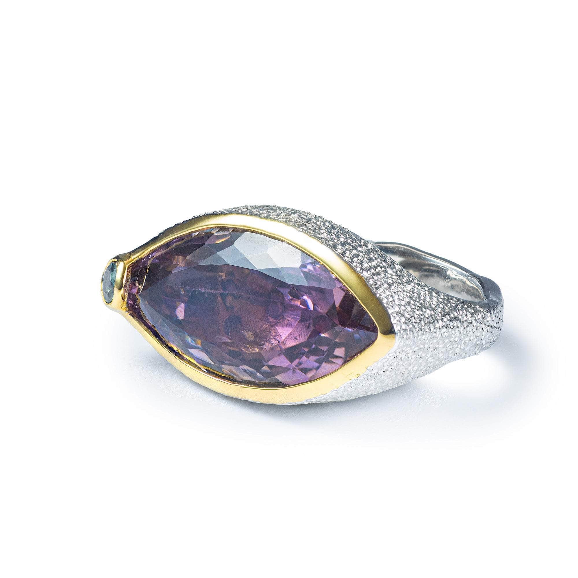 Ikigai Amethyst and Sapphire Ring