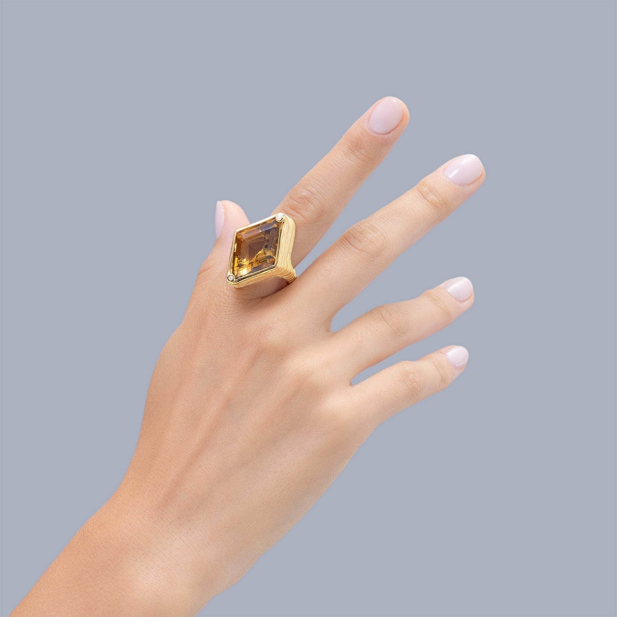 Fraser Citrine and Diamond Ring