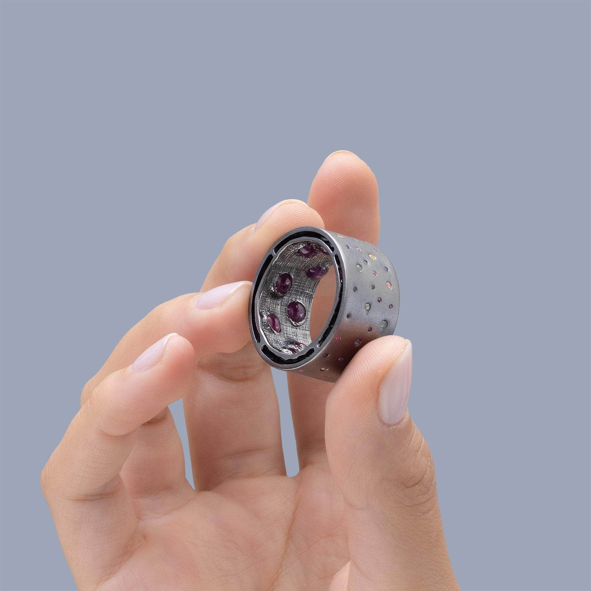 Dubhe Ruby and Mixed Sapphires Ring