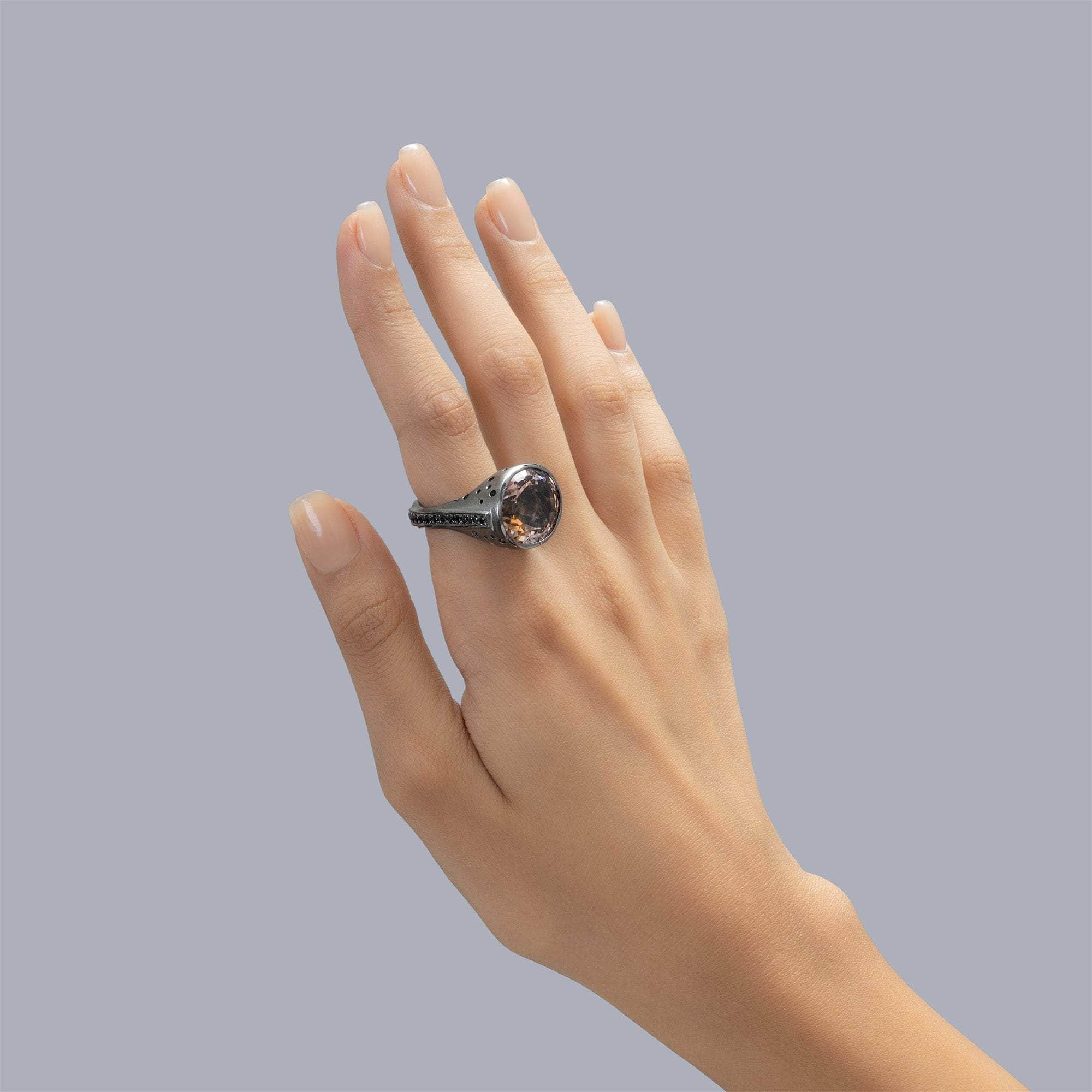 Toba Ametrine and Spinel Ring