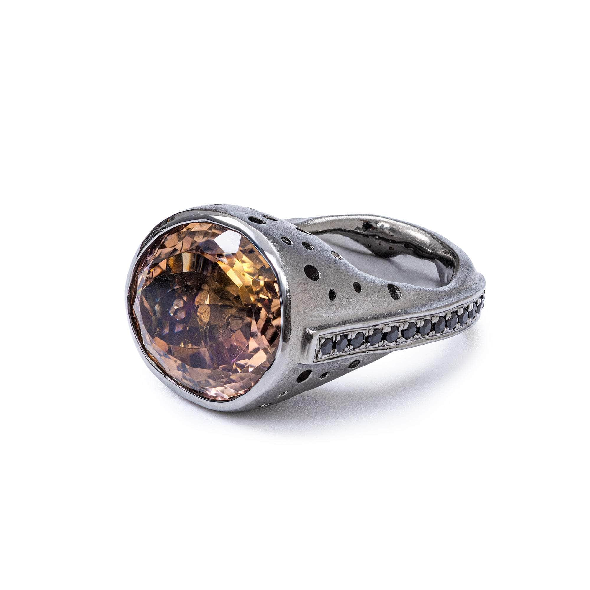 Toba Ametrine and Spinel Ring