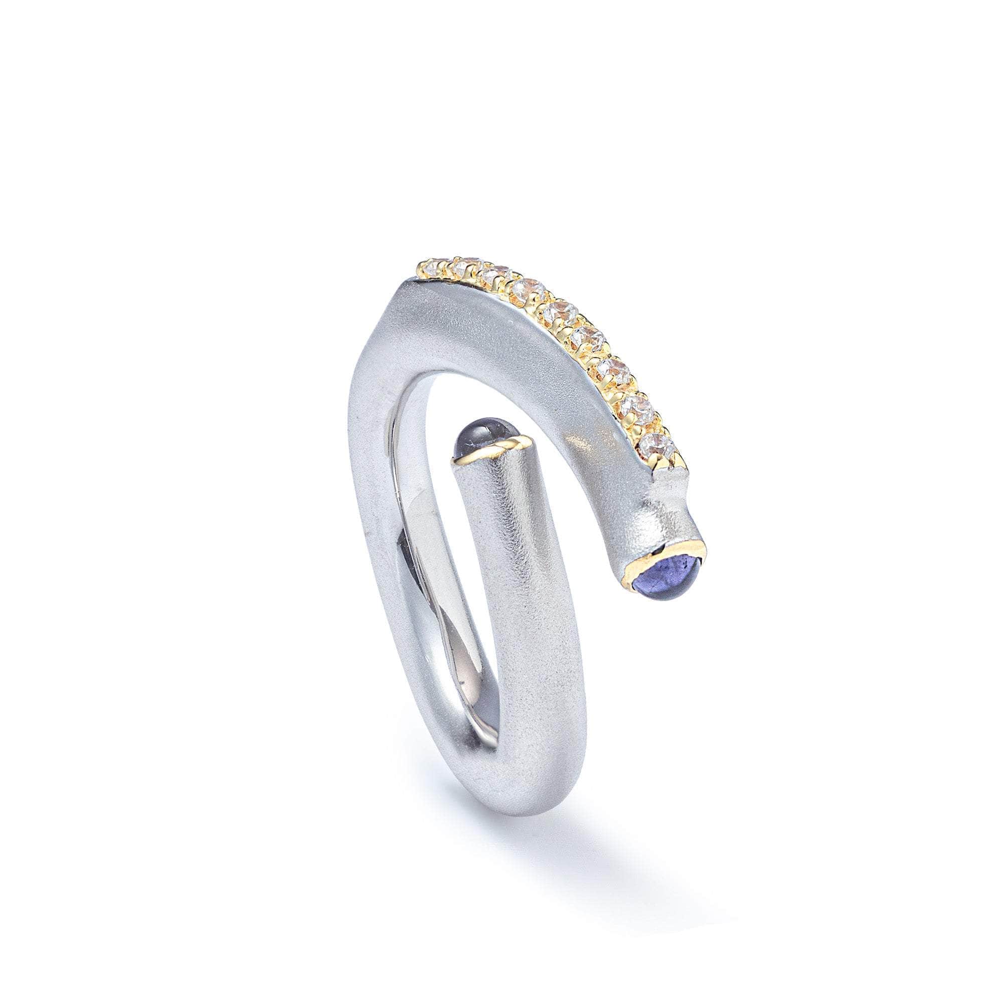 Odilia Sapphire and Topaz Ring