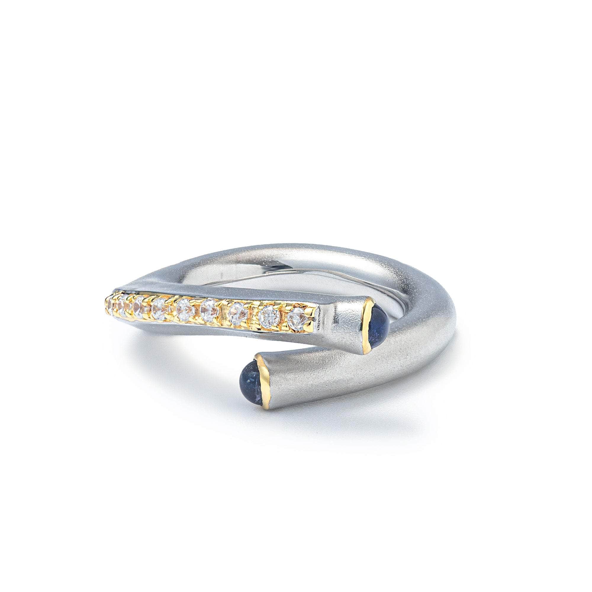 Odilia Sapphire and Topaz Ring