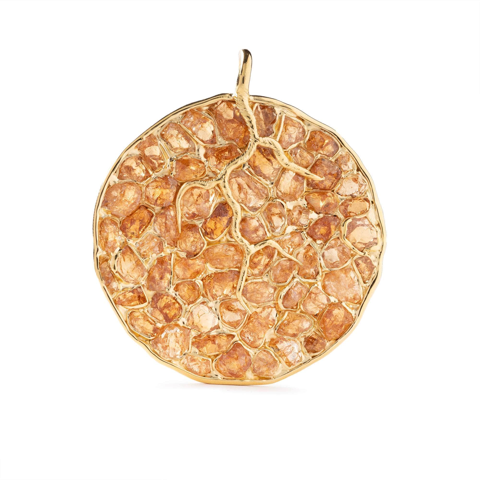 Oshuri Rough Spessartine Garnet Pendant