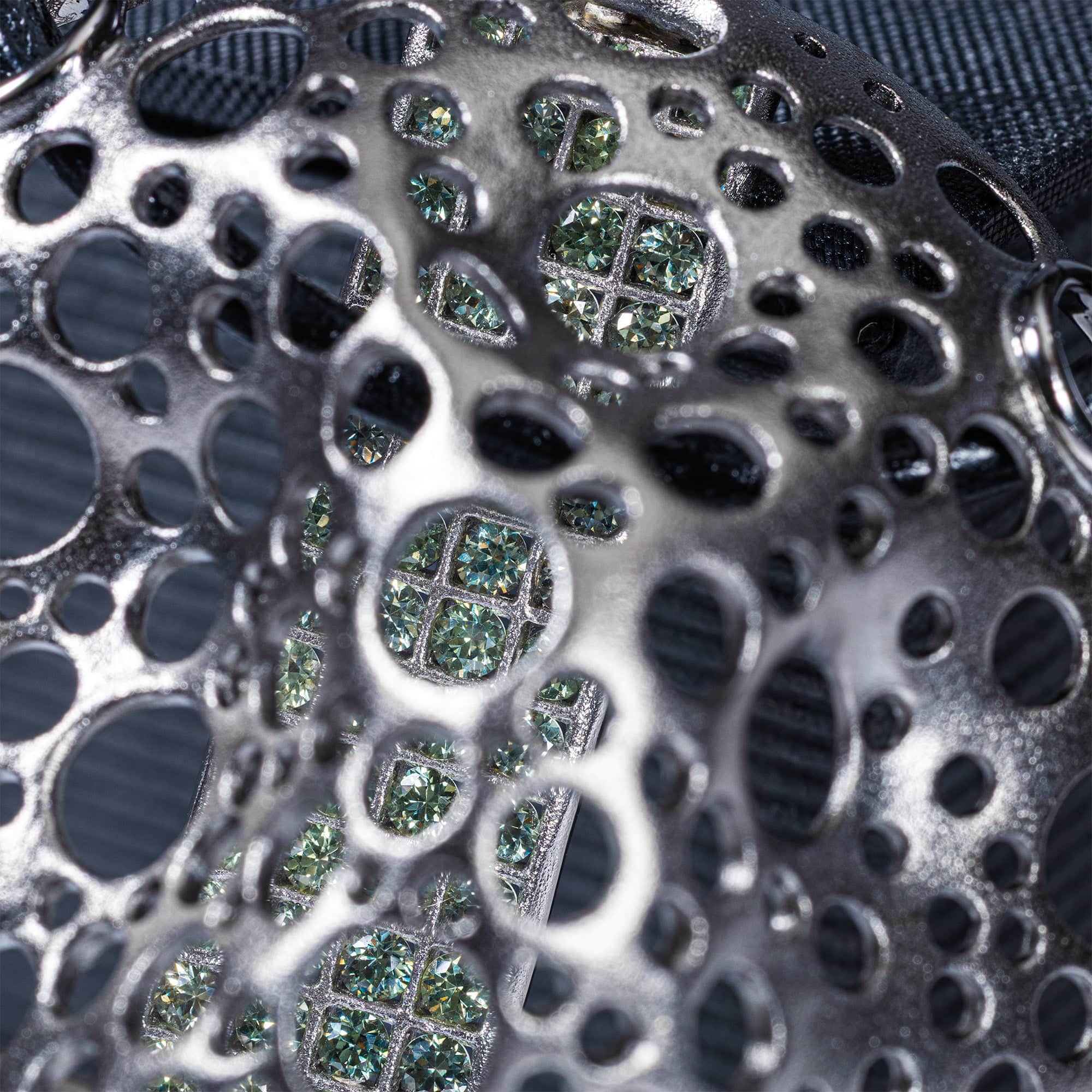 Boreas Singular Edition Silver Pendant with Green Sapphires