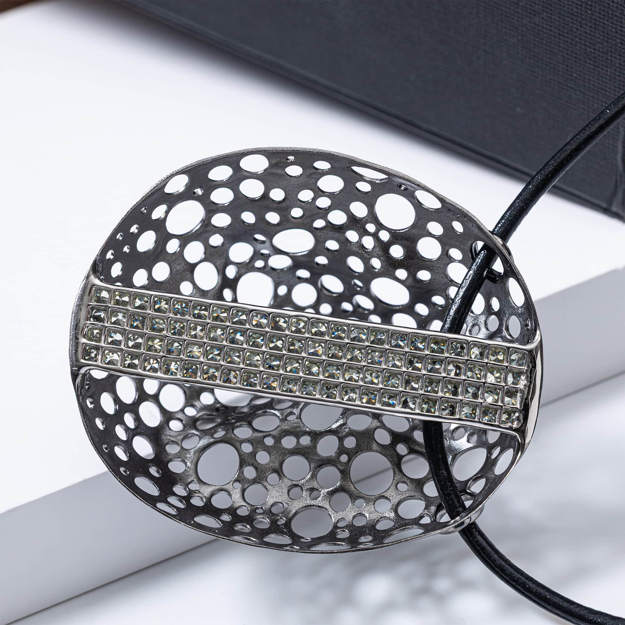 Boreas Singular Edition Silver Pendant with Green Sapphires