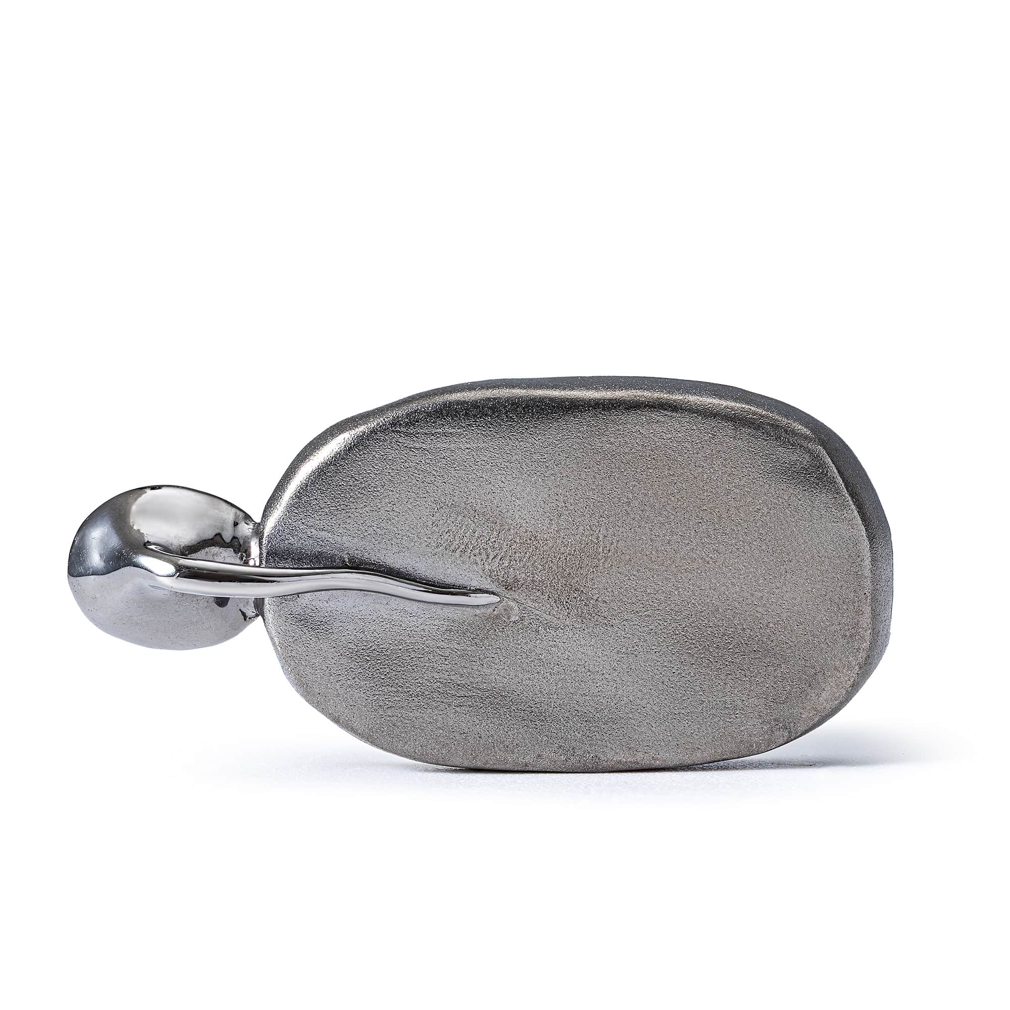 Bel Sterling Silver Pendant with Ancient Neo‑Assyrian Steatite Amulet & Oval Blue Topaz