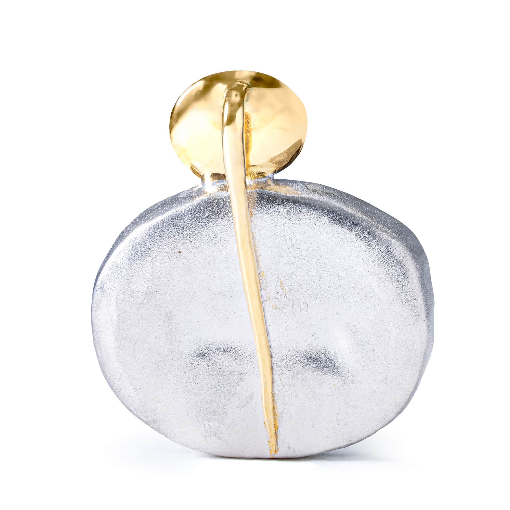 Lilitu Sterling Silver Pendant with Ancient Near Eastern Steatite Zoomorphic Amulet and Natural Aquamarine
