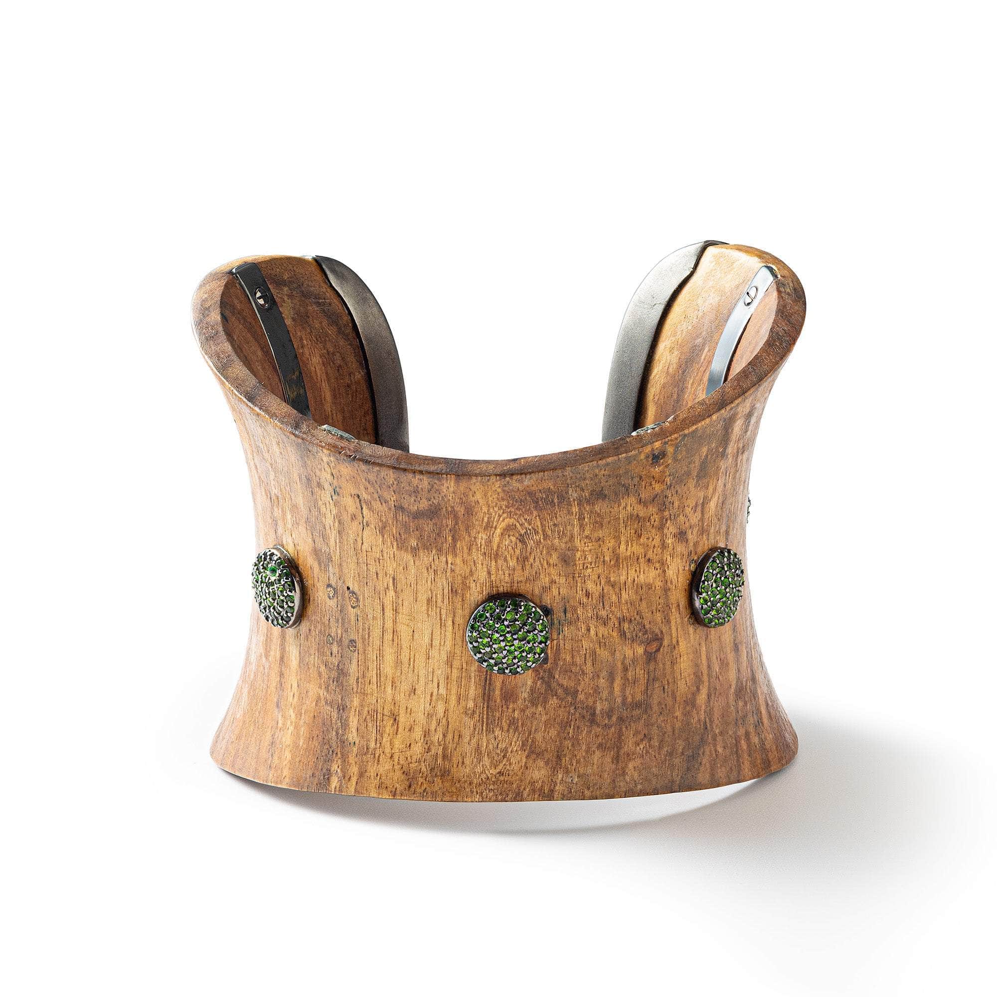 Odun Rosewood Tsavorite Bangle