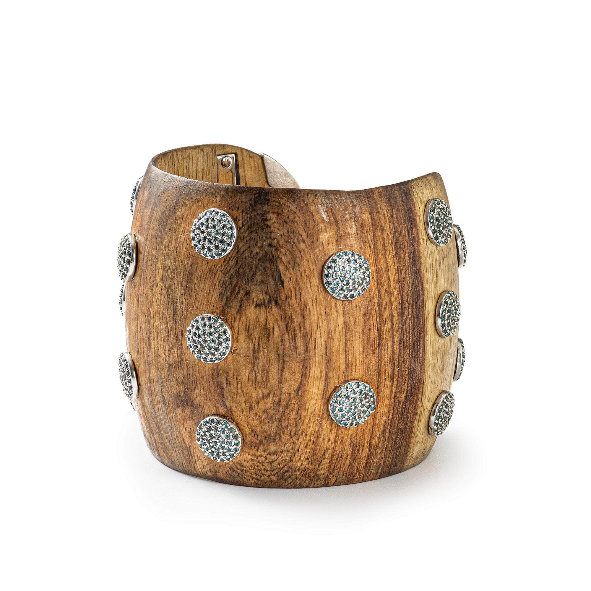 Alpherg Blue Topaz and Sapphire Bangle