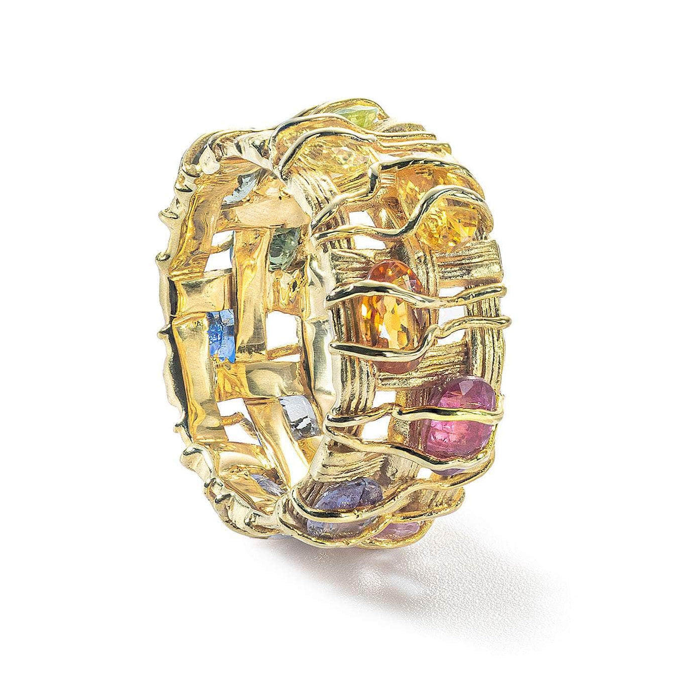 Perum Fancy Sapphire and Ruby Ring GERMAN KABIRSKI