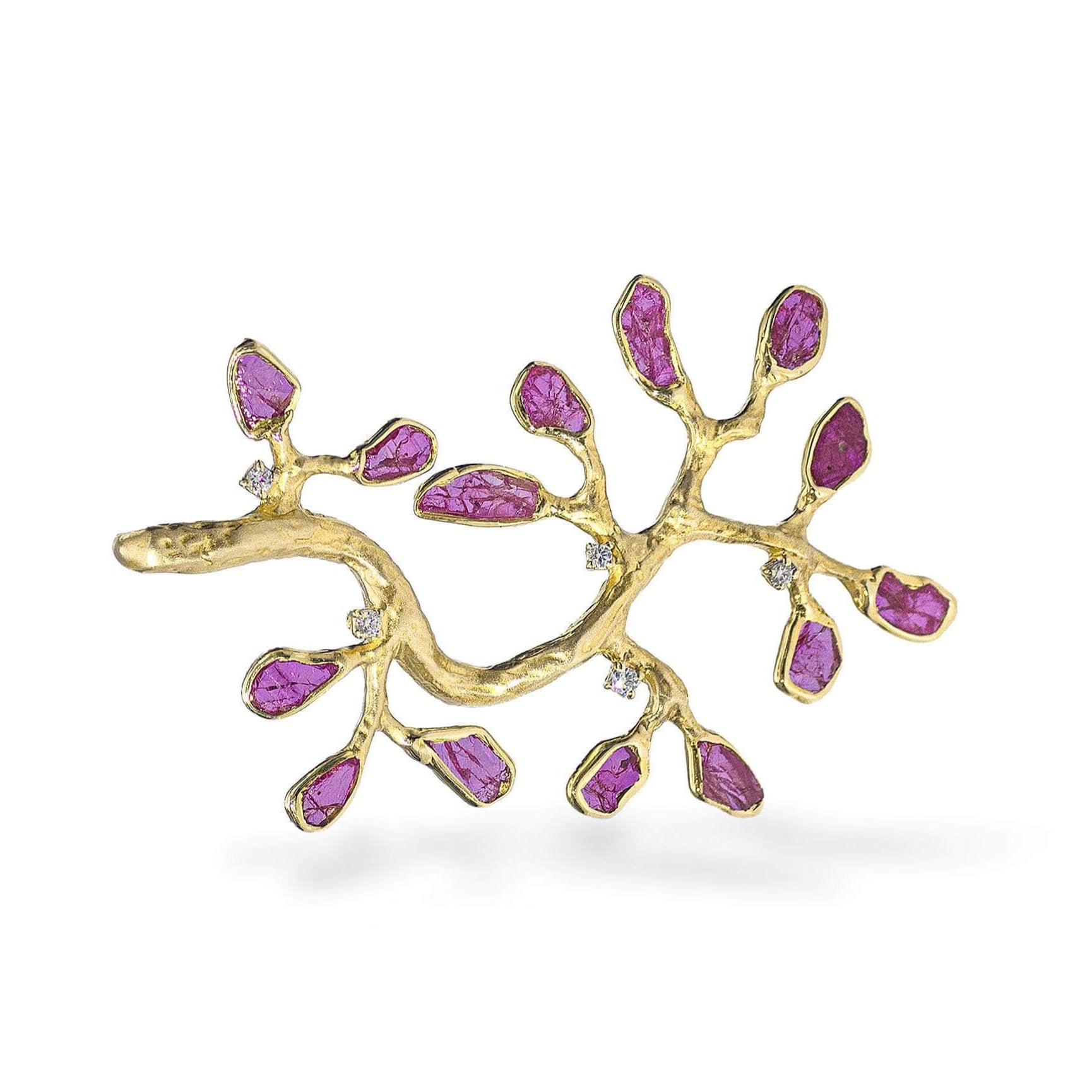 Lyre Ruby and Diamond Pendant GERMAN KABIRSKI