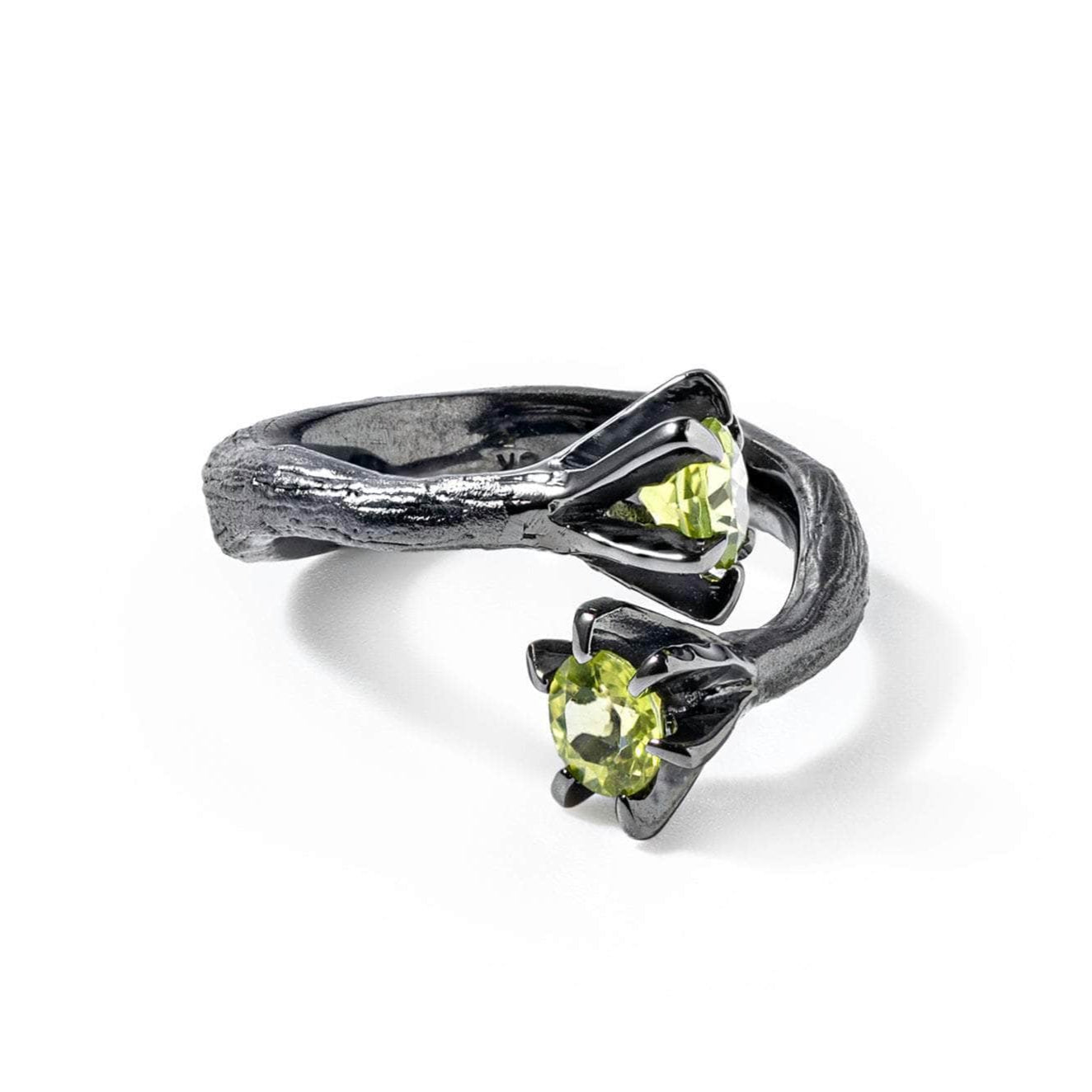 Eowyn Peridot Ring (Black Ruthenium) GERMAN KABIRSKI